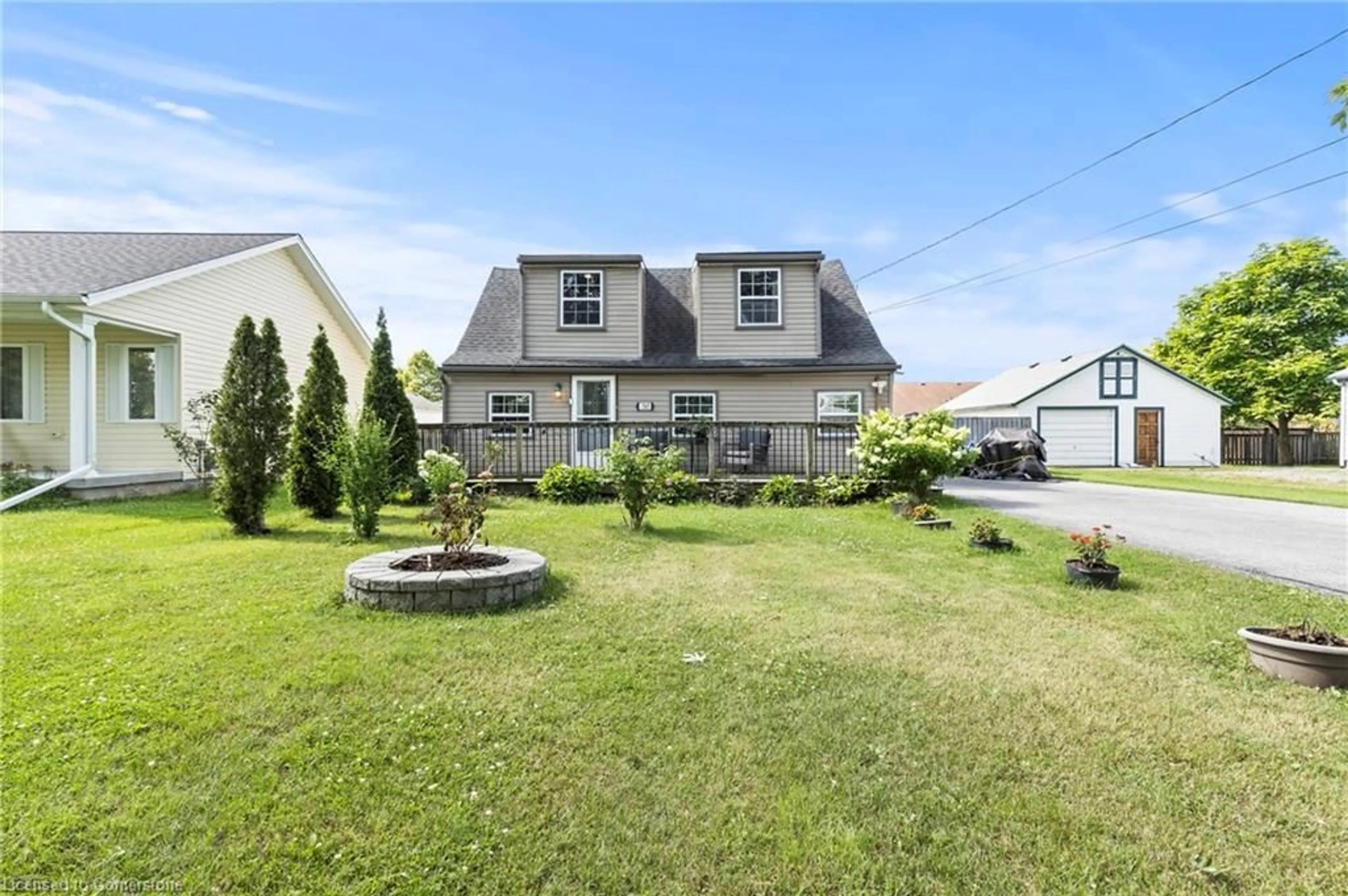 A pic from outside/outdoor area/front of a property/back of a property/a pic from drone, water/lake/river/ocean view for 3565 Hendershot Drive, Stevensville Ontario L0S 1S0