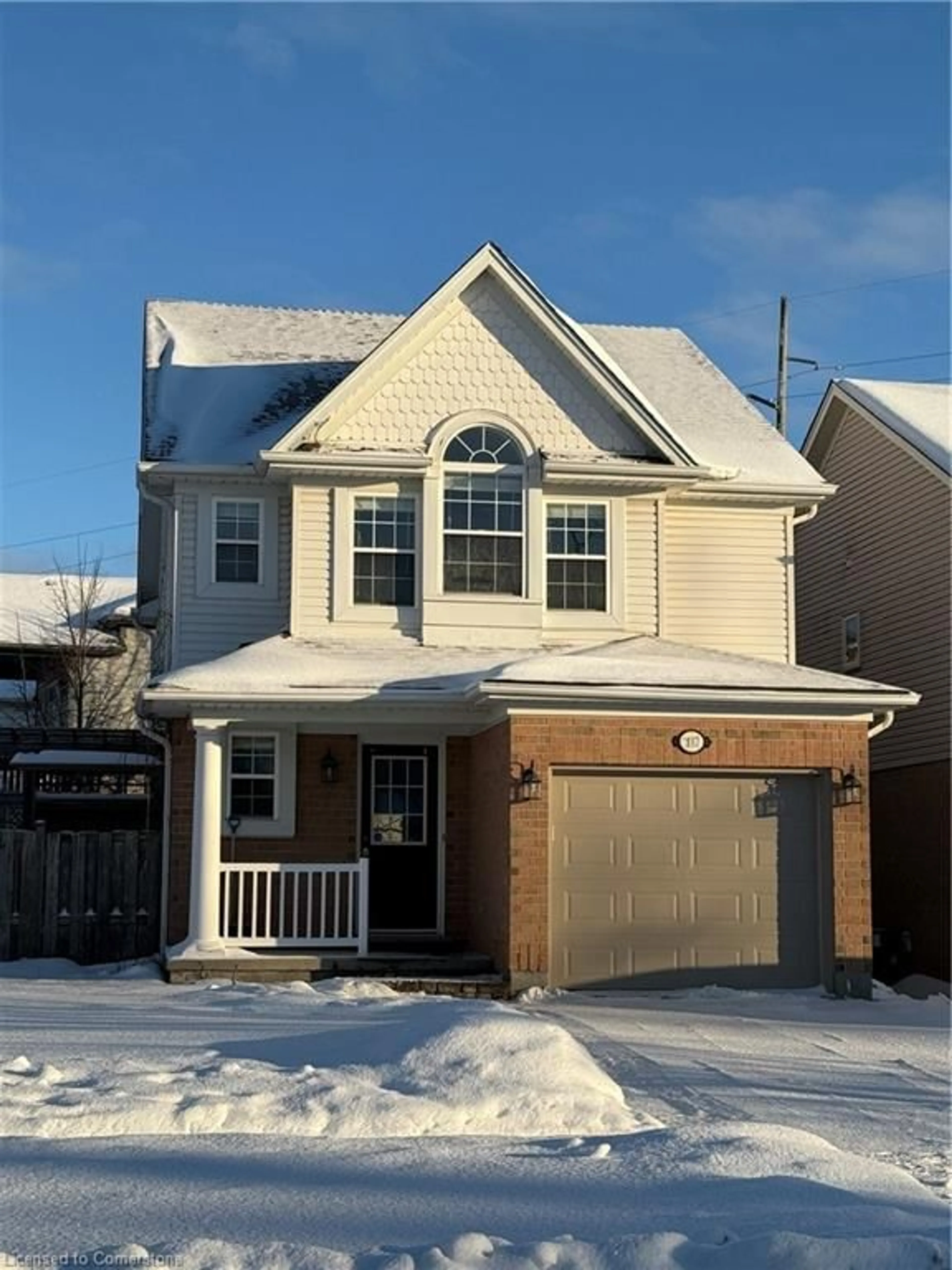 Home with brick exterior material, street for 187 Pineland Crt, Waterloo Ontario N2T 2T2