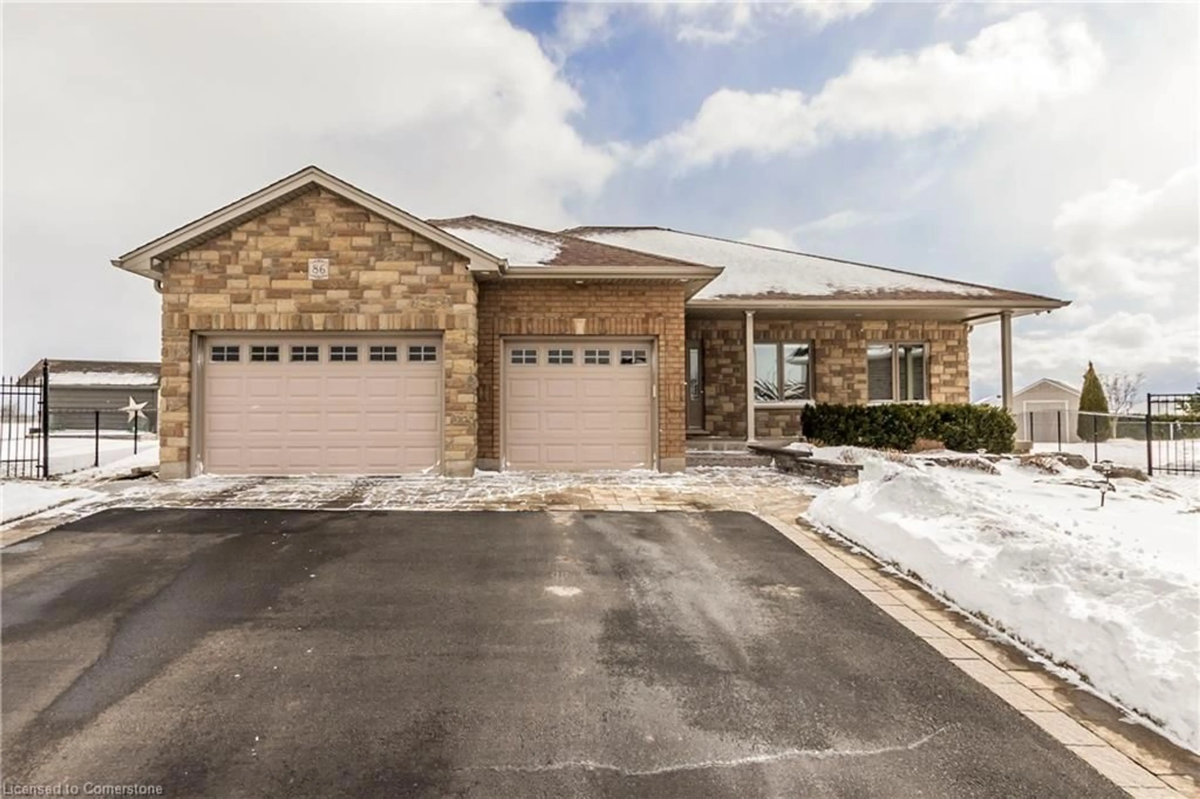 Home with brick exterior material, street for 86 Willits Cres, St. George Ontario N0E 1N0