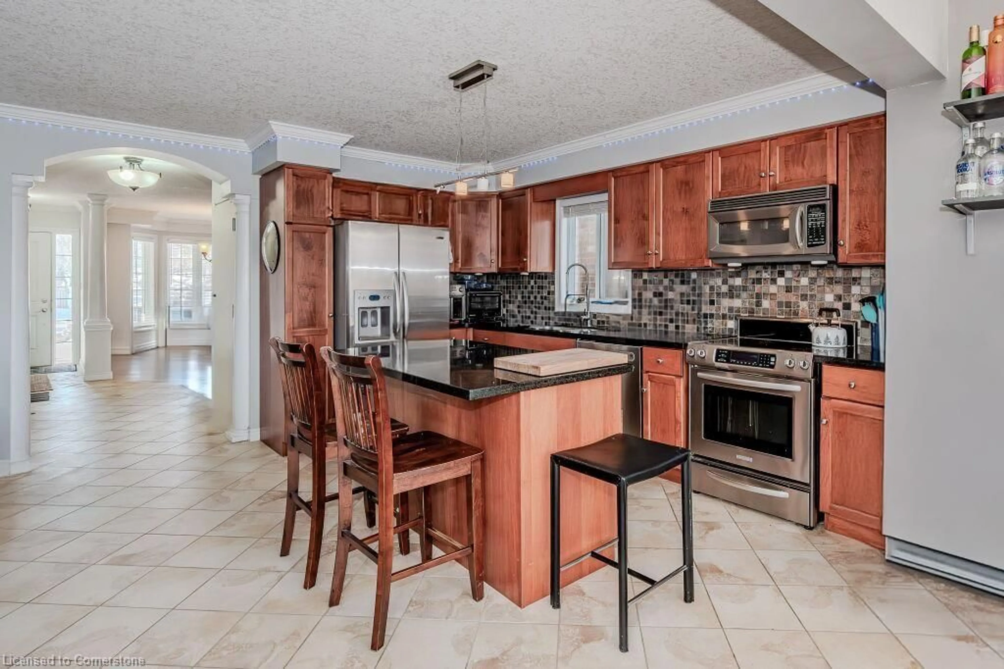 Open concept kitchen, ceramic/tile floor for 276 Carrington Dr, Guelph Ontario N1G 5H3