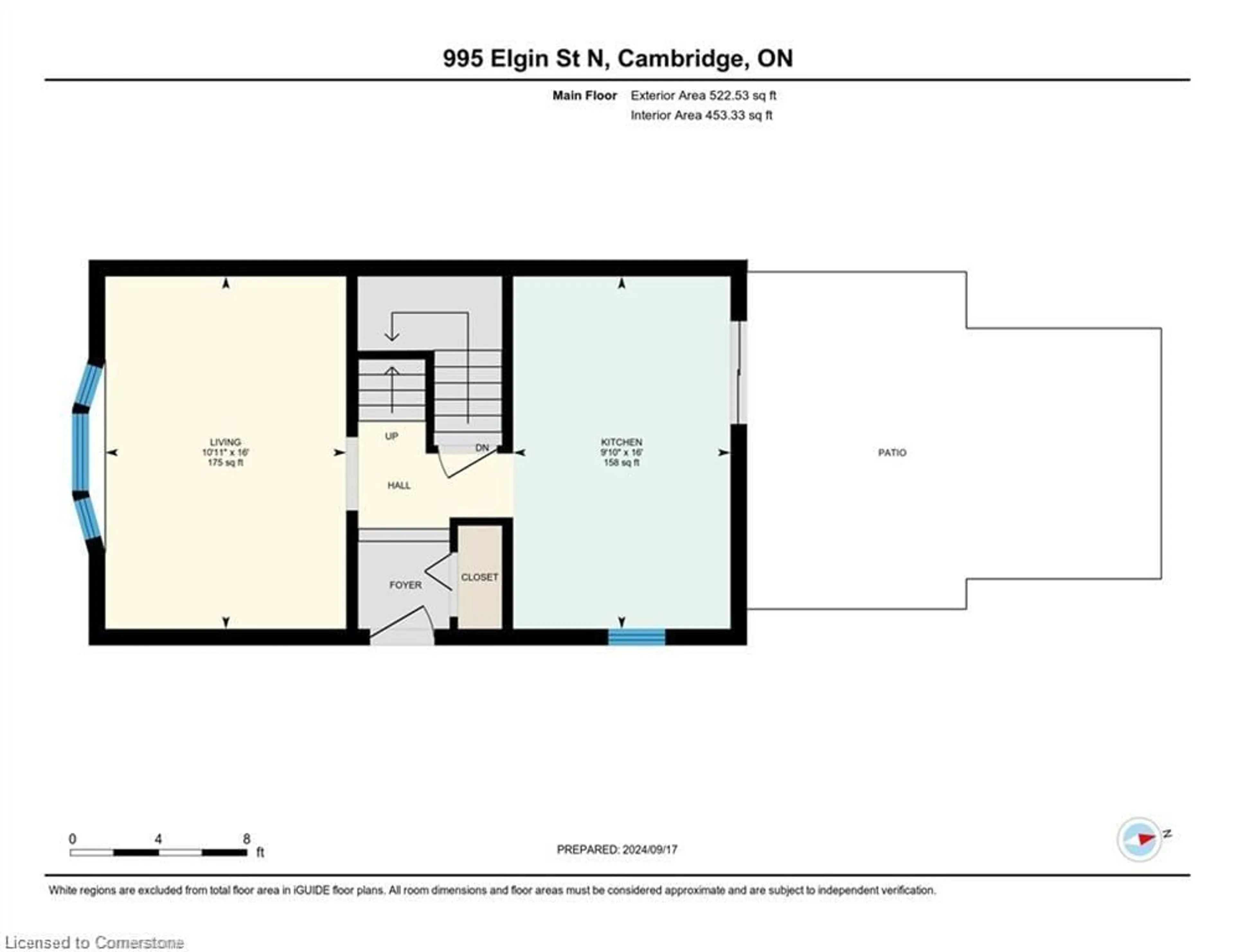 Floor plan for 995 Elgin St, Cambridge Ontario N1R 8J2