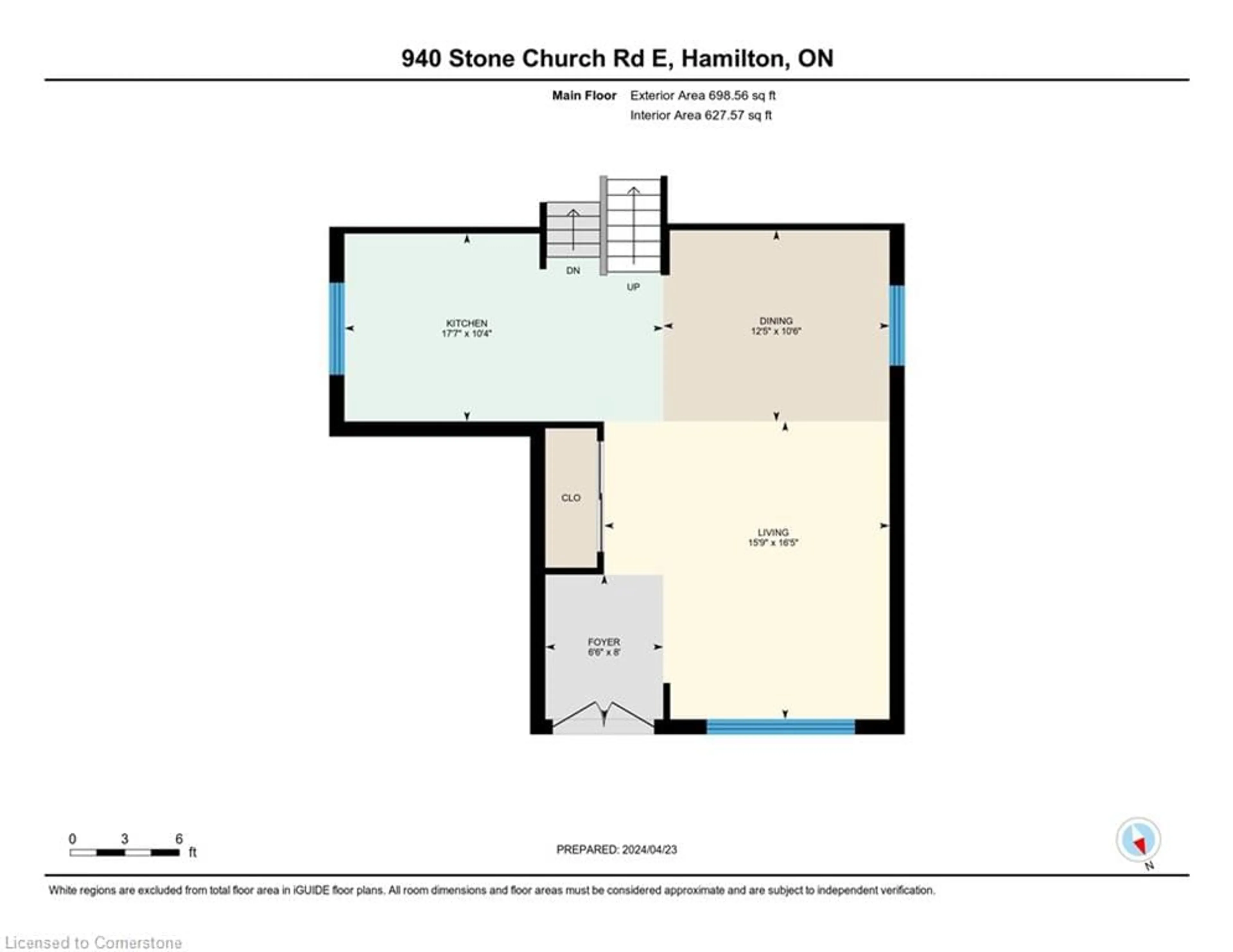 Floor plan for 940 Stone Church Rd, Hamilton Ontario L8W 1B1