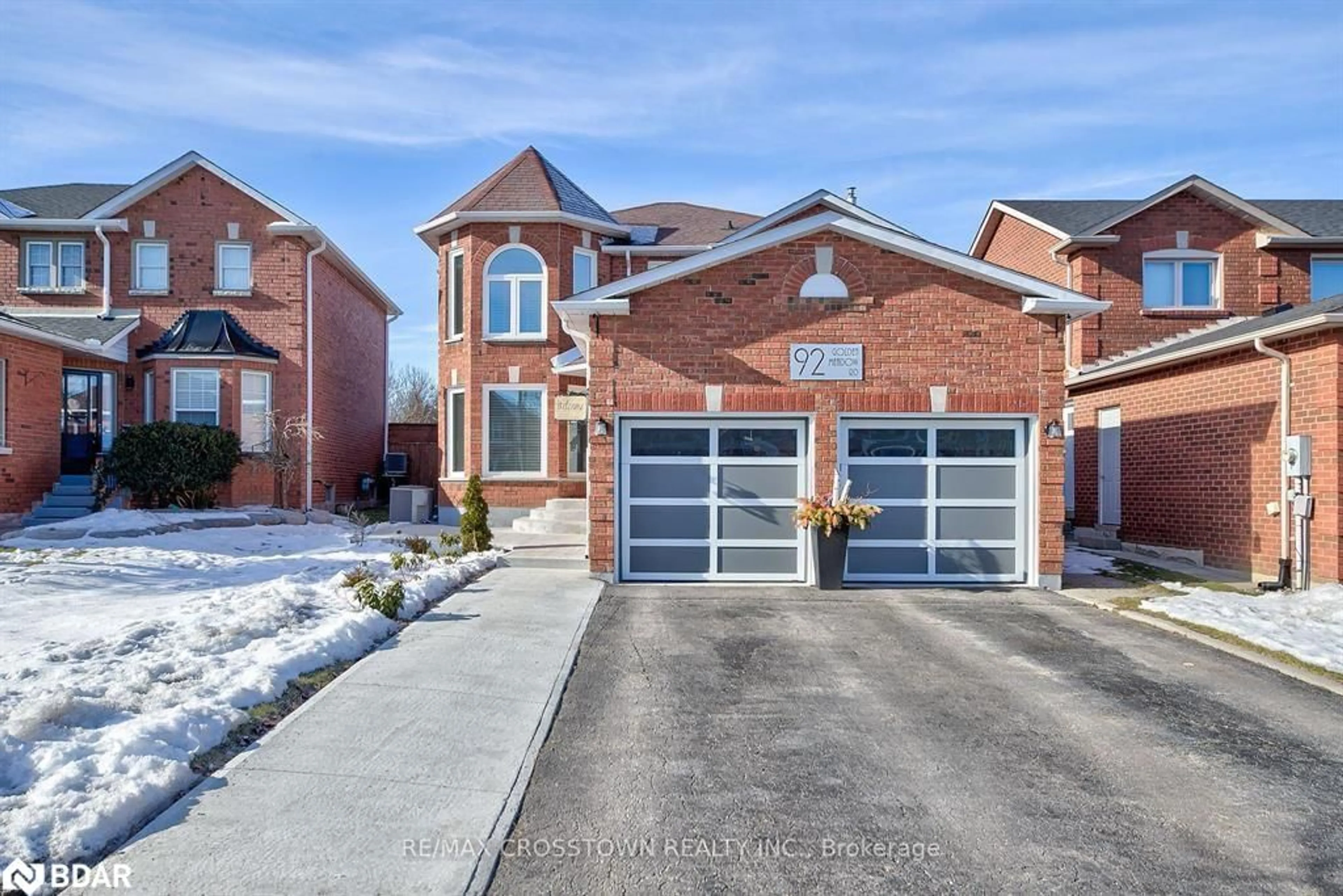 Home with brick exterior material, street for 92 Golden Meadow Rd, Barrie Ontario L4N 7G4