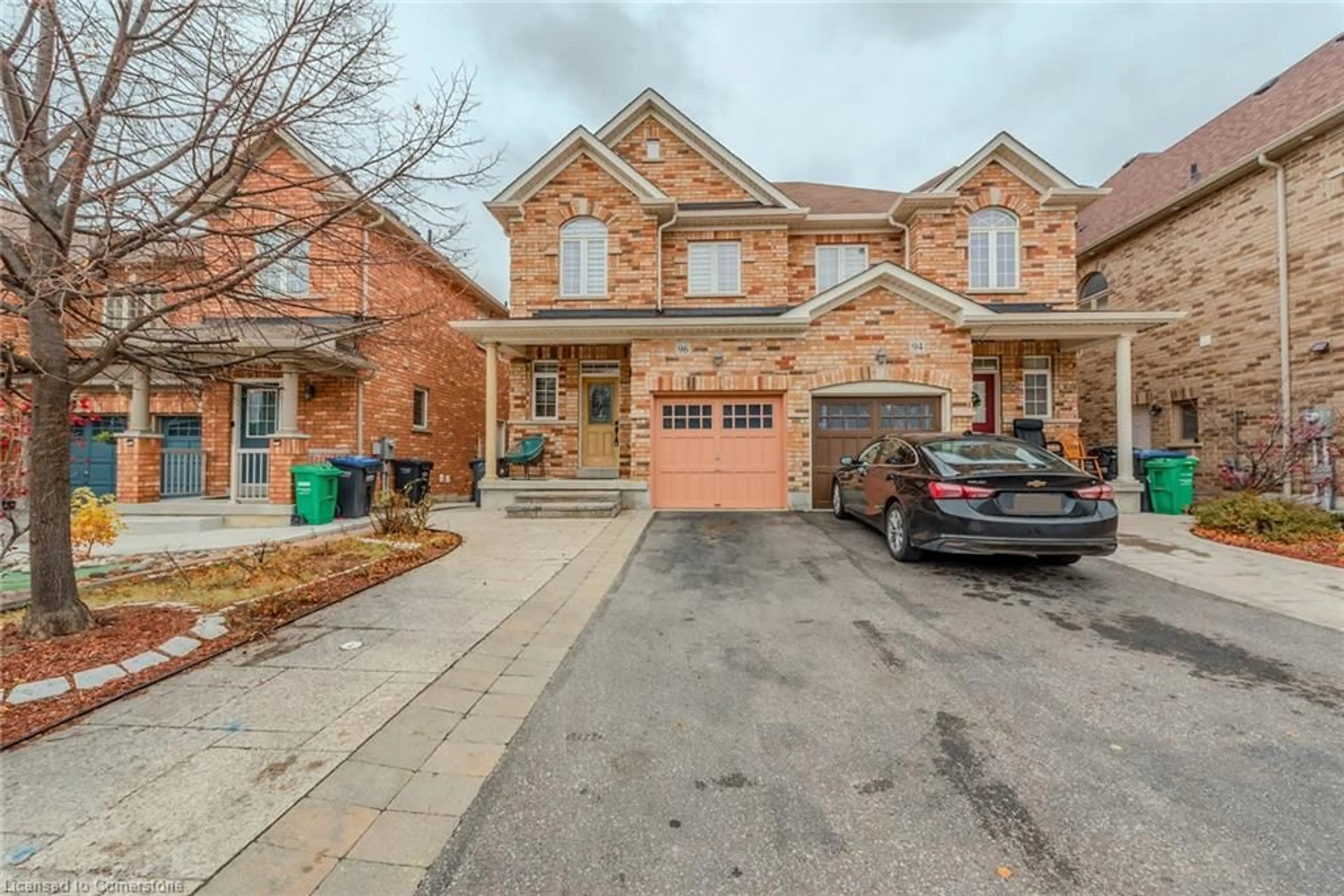 Home with brick exterior material, street for 96 Clearfield Dr, Brampton Ontario L6P 3J4