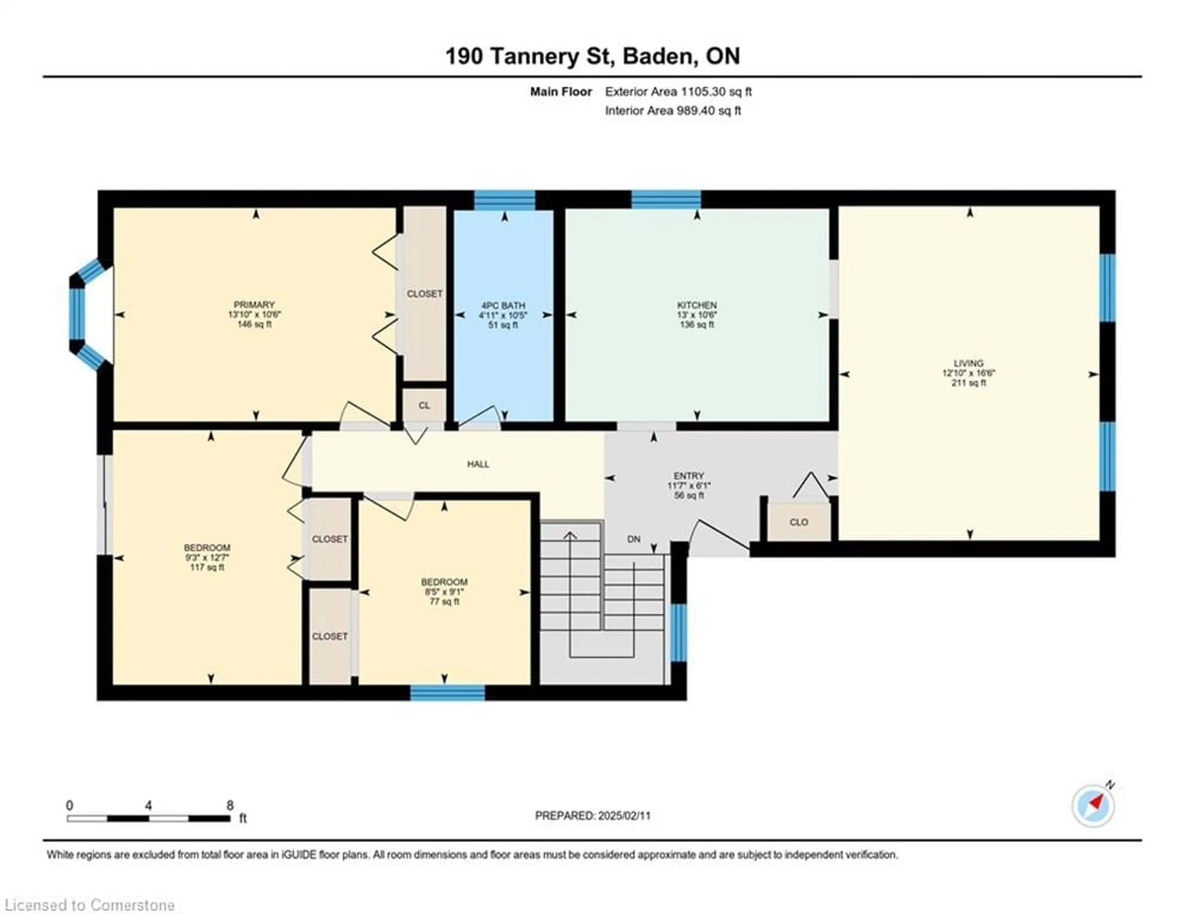 Floor plan for 190 Tannery St, Baden Ontario N3A 2S1