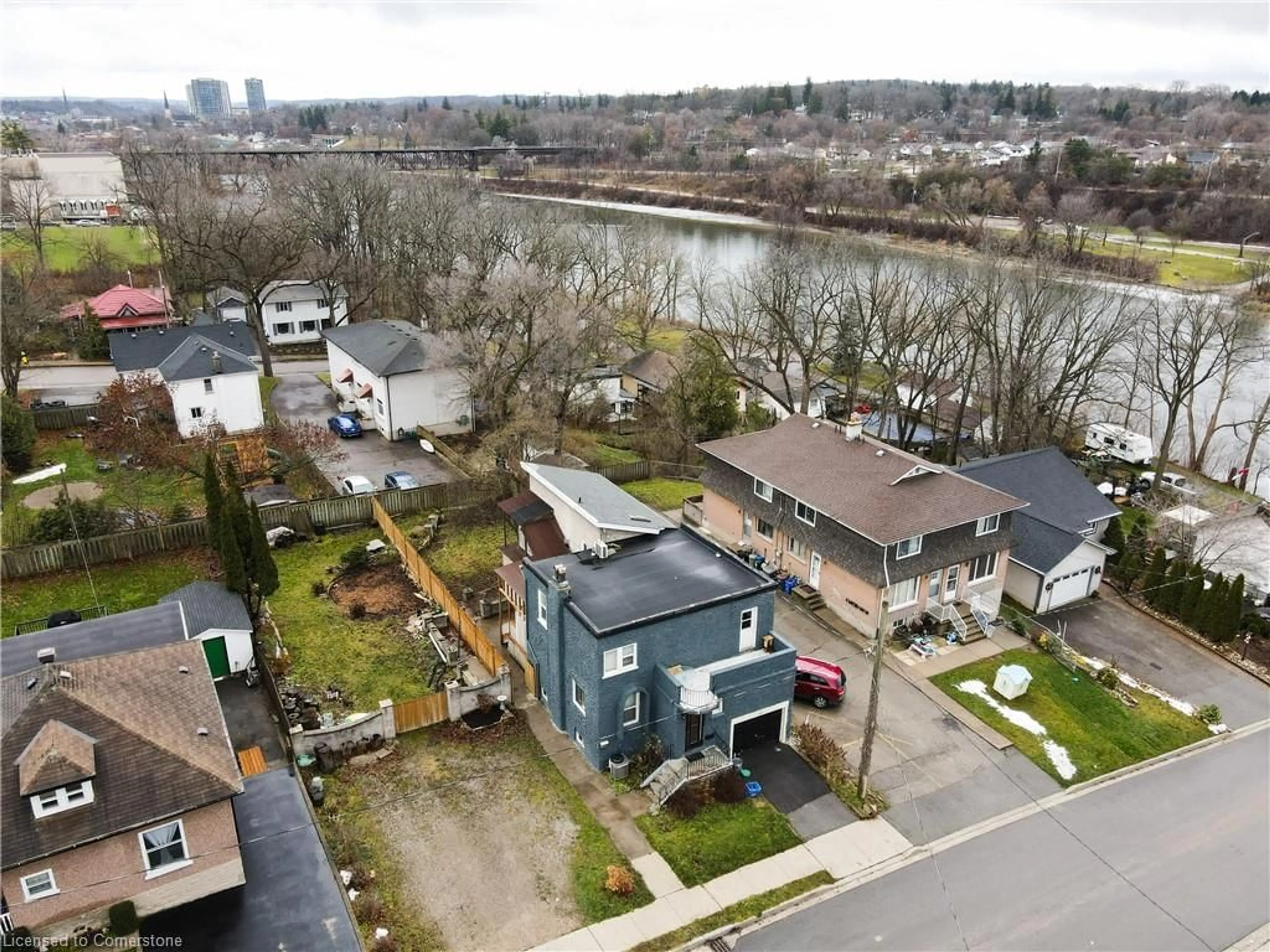 A pic from outside/outdoor area/front of a property/back of a property/a pic from drone, water/lake/river/ocean view for 15 Todd St #PT LOTS 1 & 2, Cambridge Ontario N1R 1G6