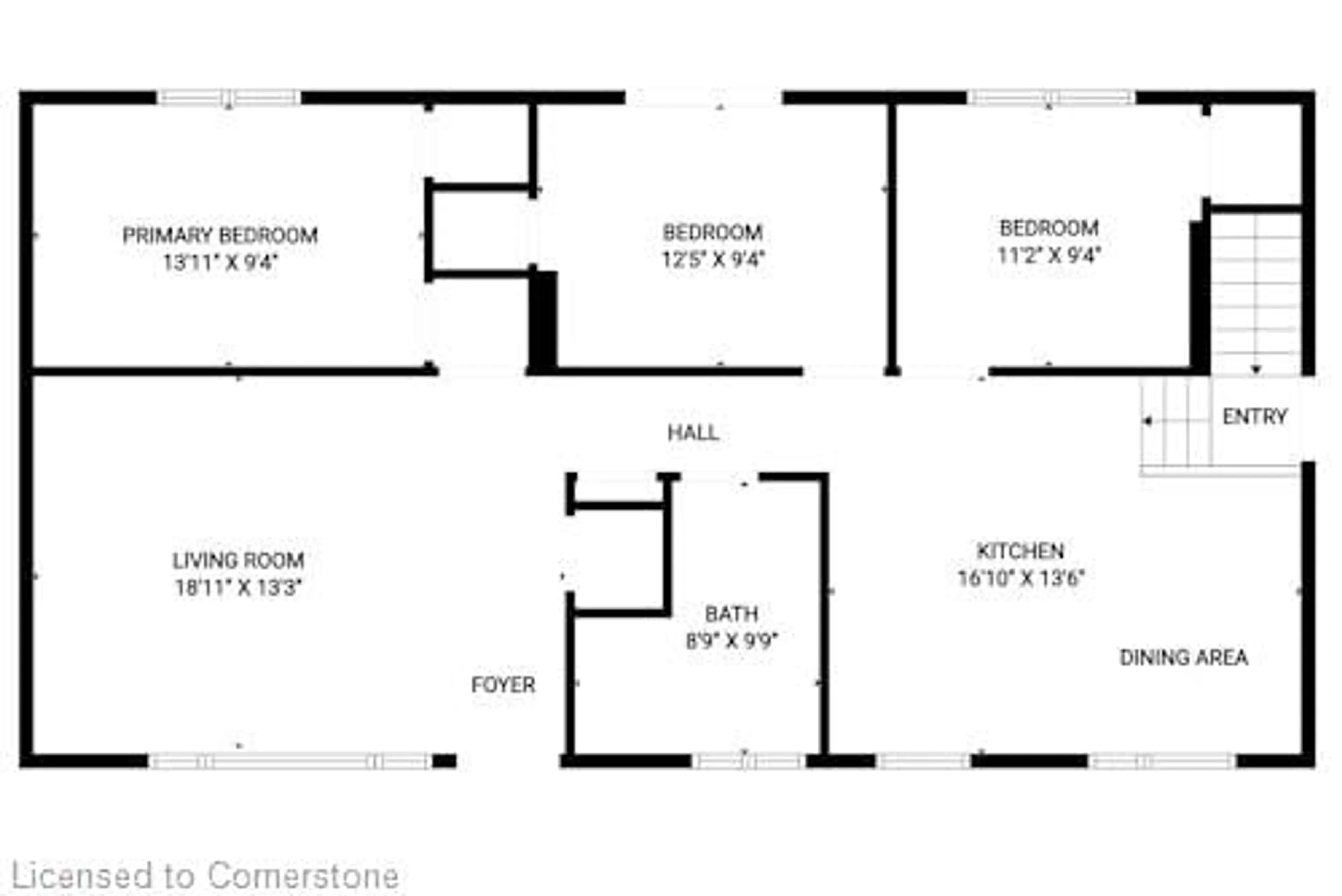 Floor plan for 725 Mud St, Stoney Creek Ontario L8J 3B8