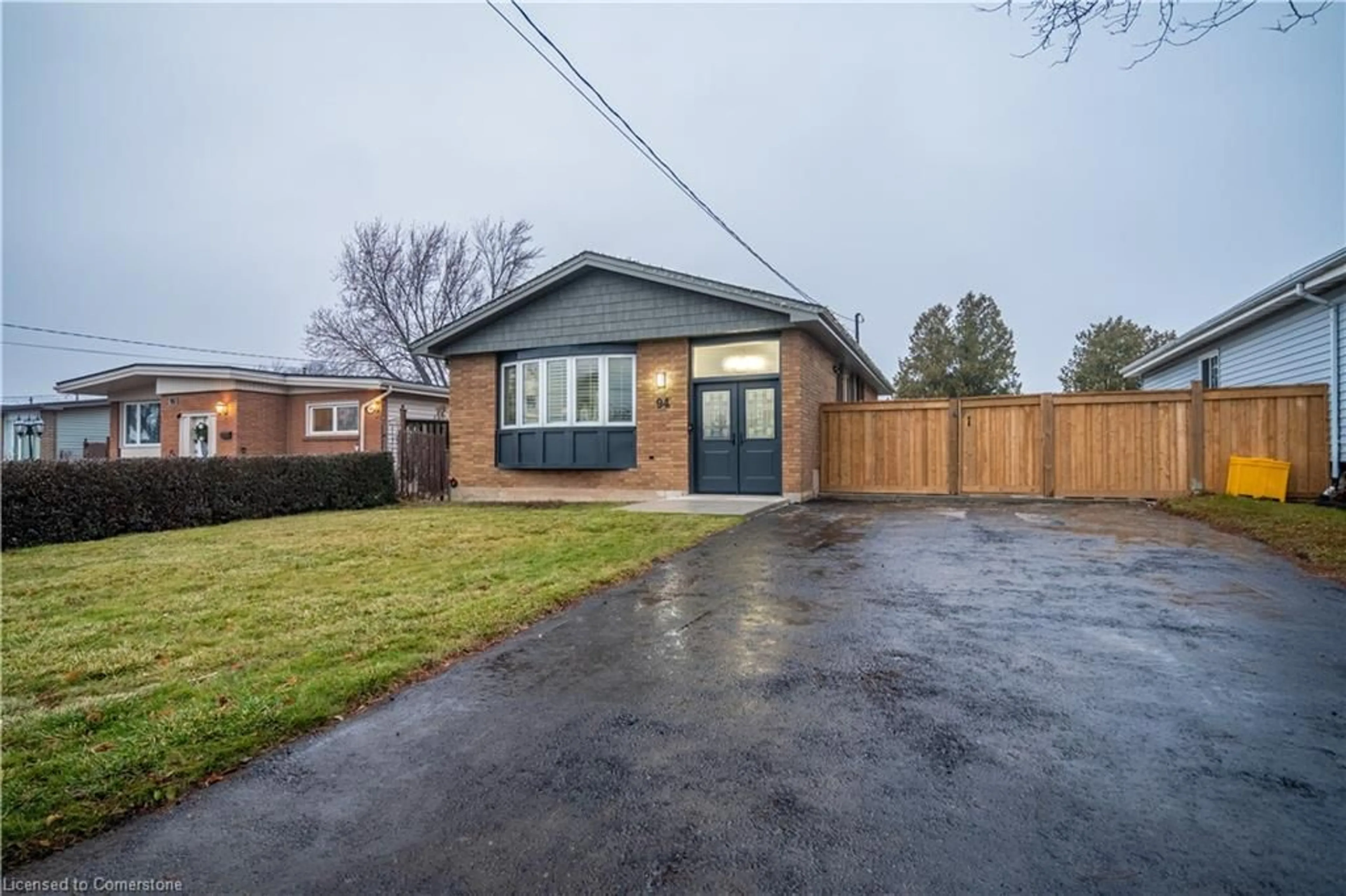 Home with brick exterior material, street for 94 Fielding Cres, Hamilton Ontario L8V 2P5