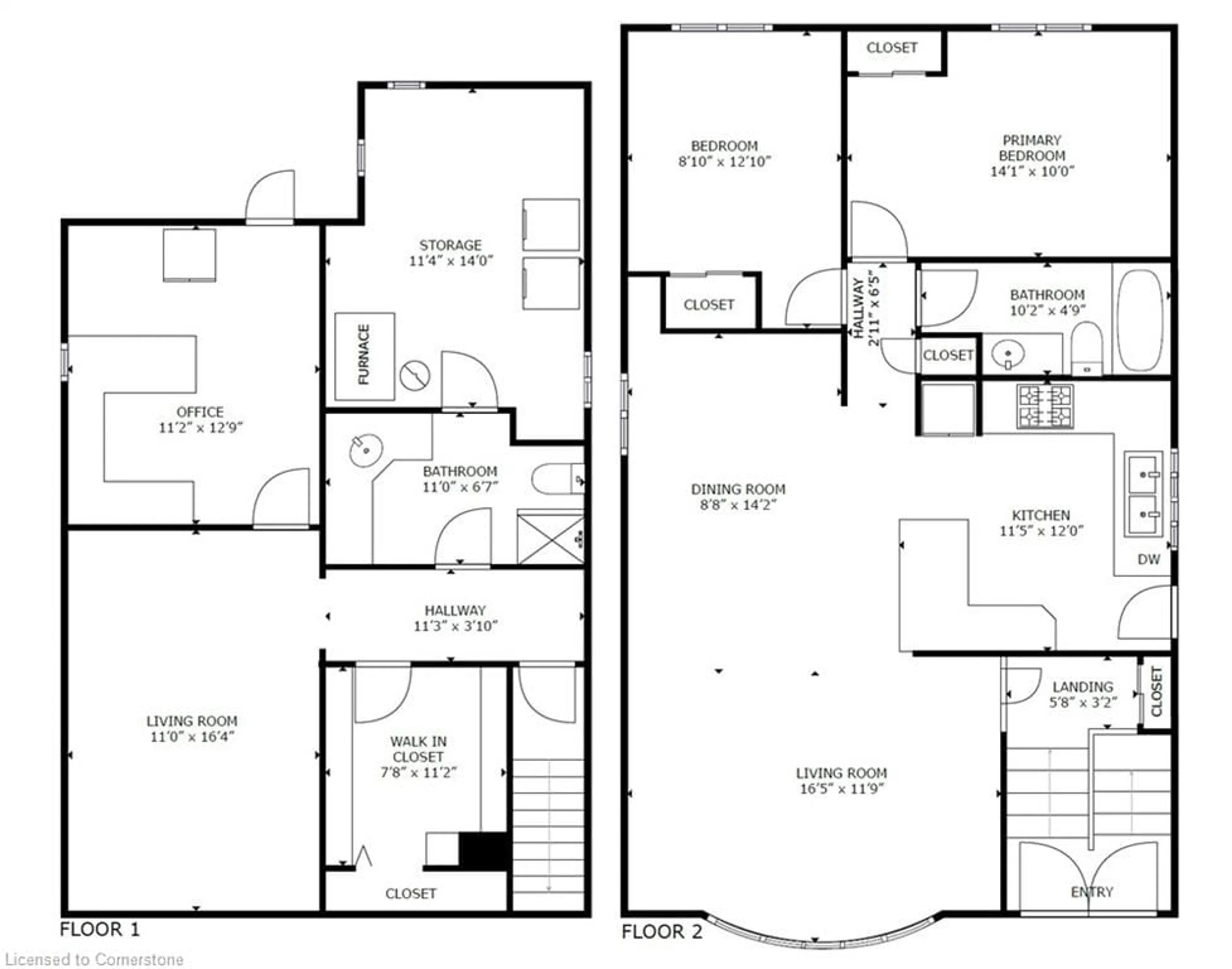 Floor plan for 94 Fielding Cres, Hamilton Ontario L8V 2P5