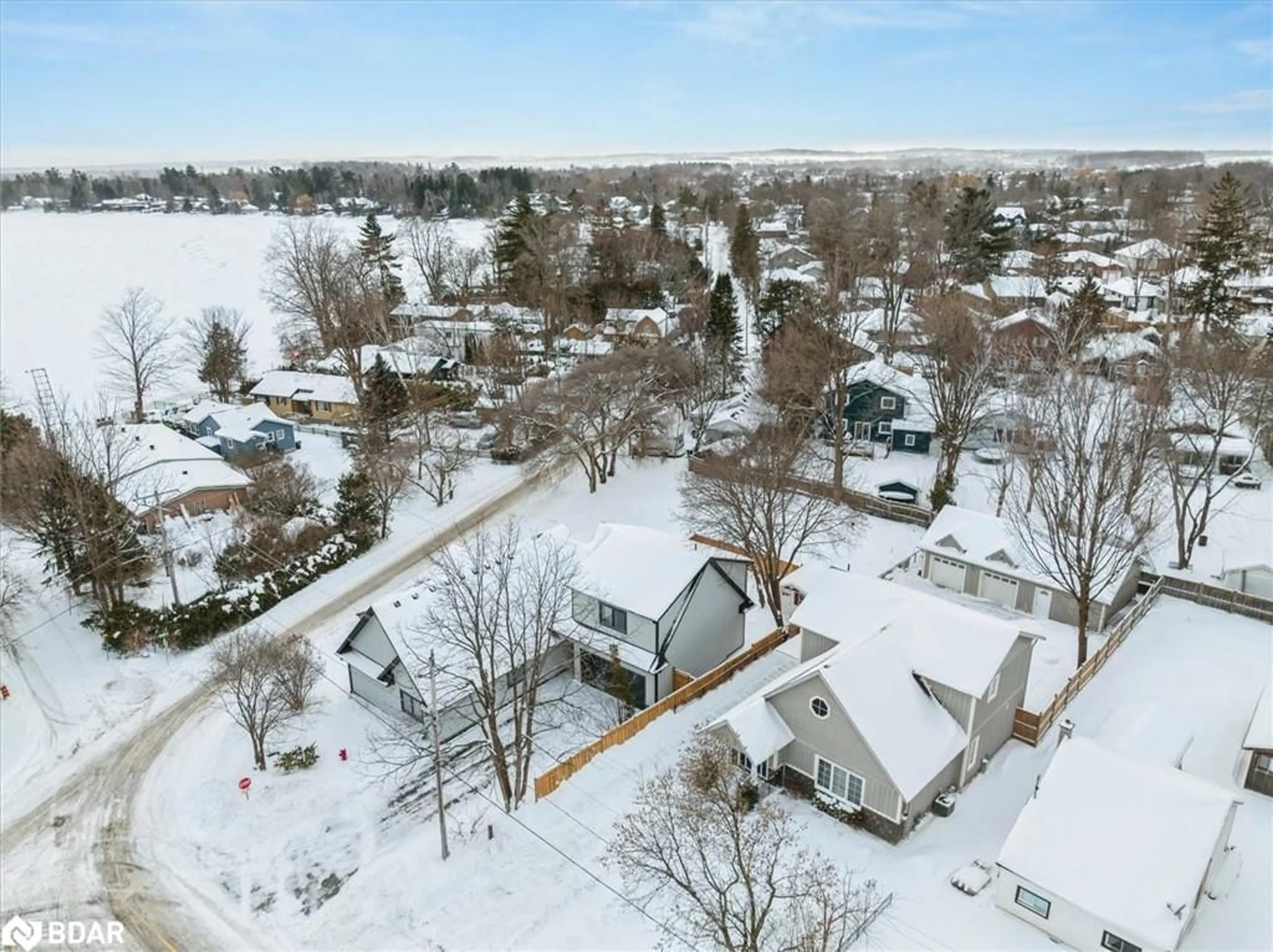 A pic from outside/outdoor area/front of a property/back of a property/a pic from drone, street for 2002 25th Sideroad, Alcona Ontario L9S 1Z2