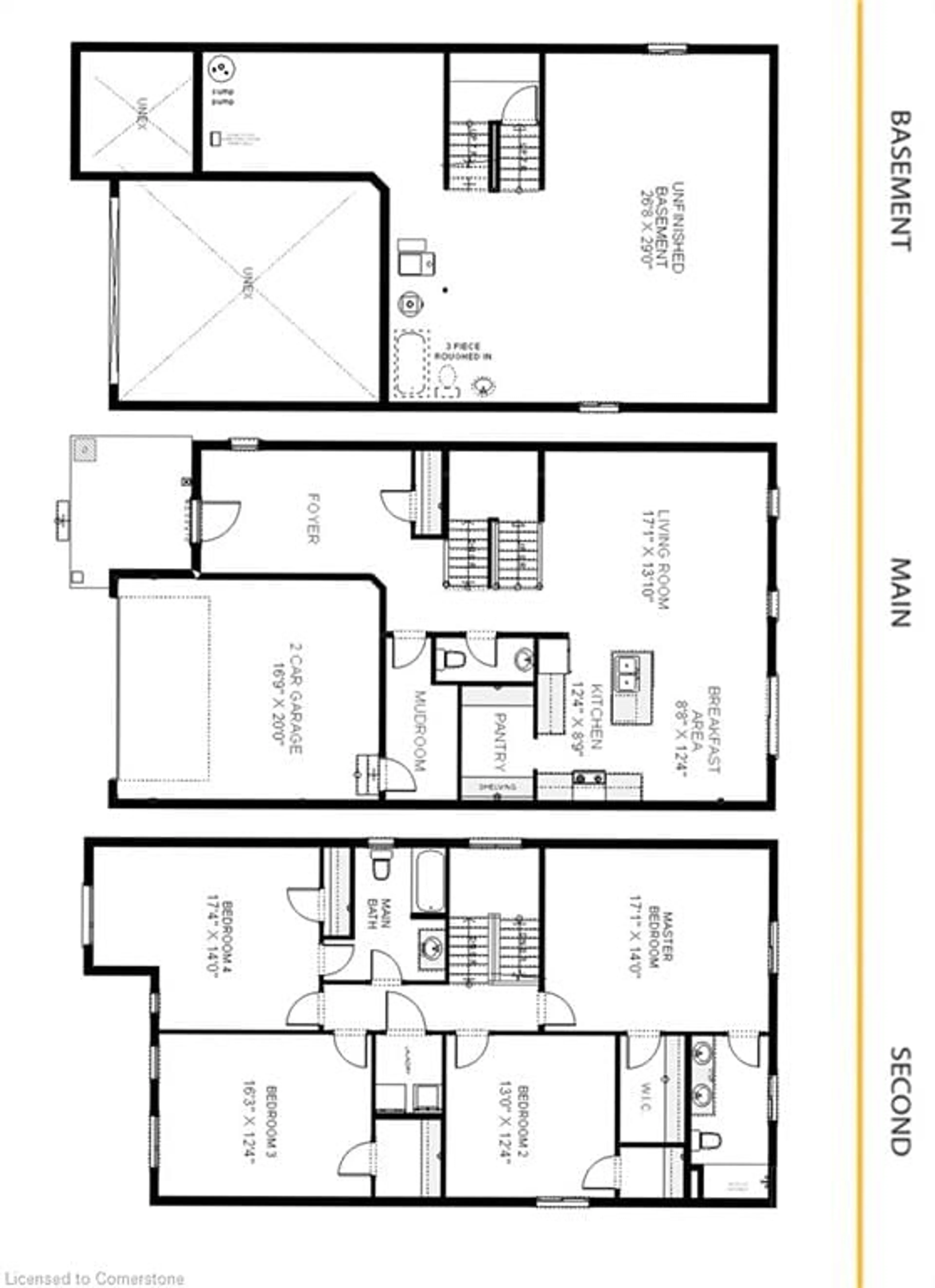 Floor plan for 204 Benninger Dr, Kitchener Ontario N2E 0E9