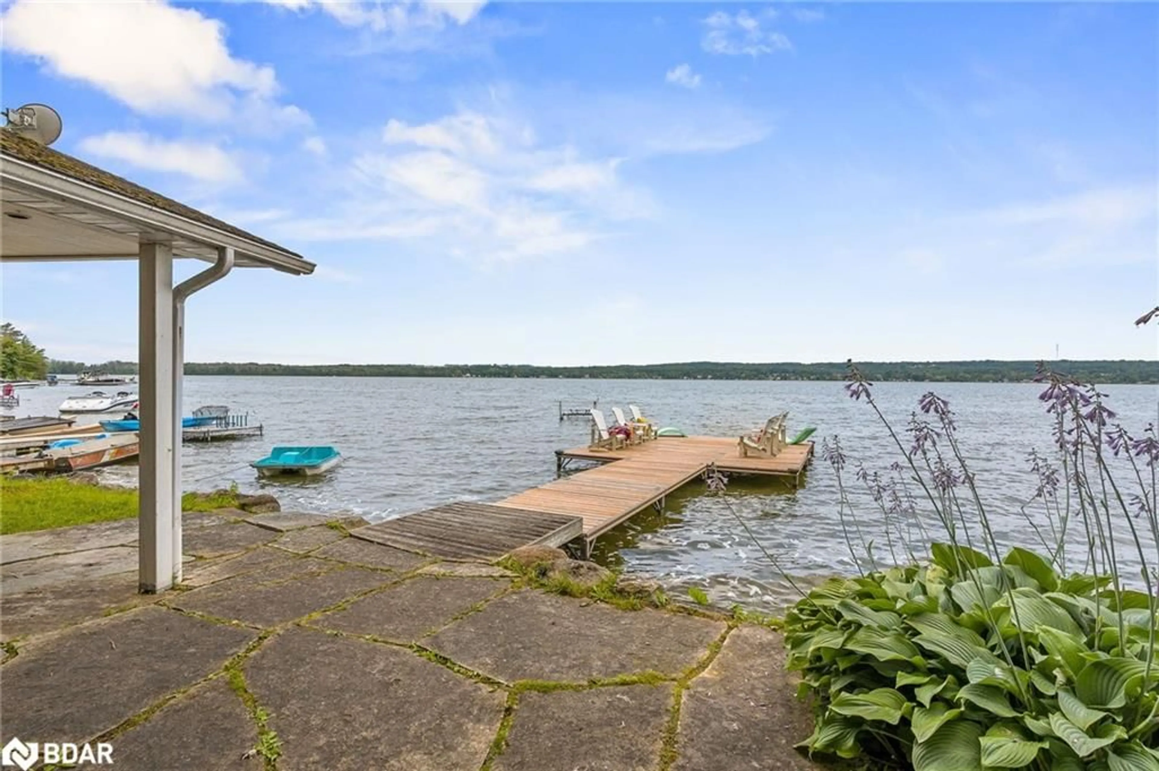 Patio, water/lake/river/ocean view for 2240 South Orr Lake Rd, Elmvale Ontario L0L 1P0