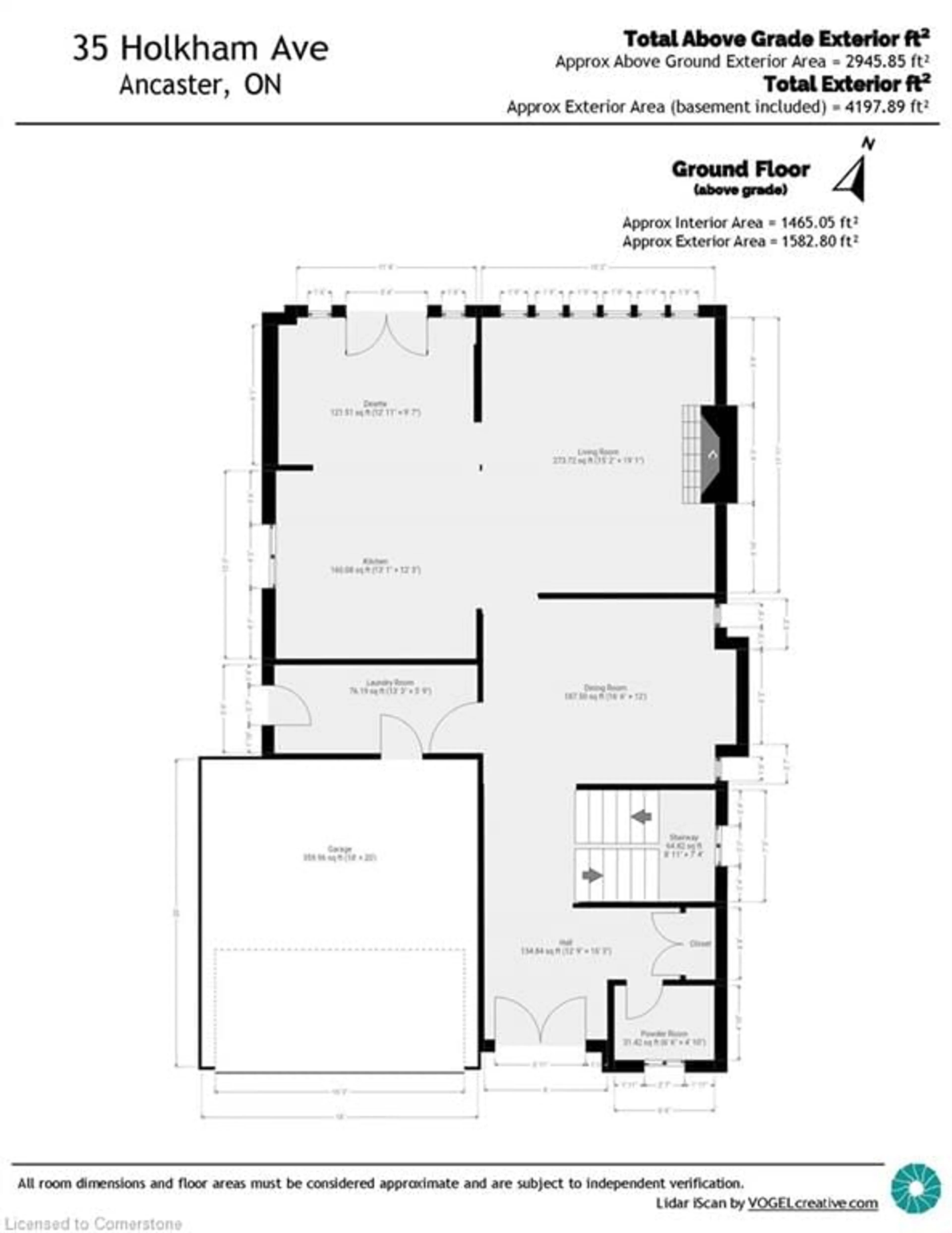 Floor plan for 35 Holkham Ave, Ancaster Ontario L9K 1N8