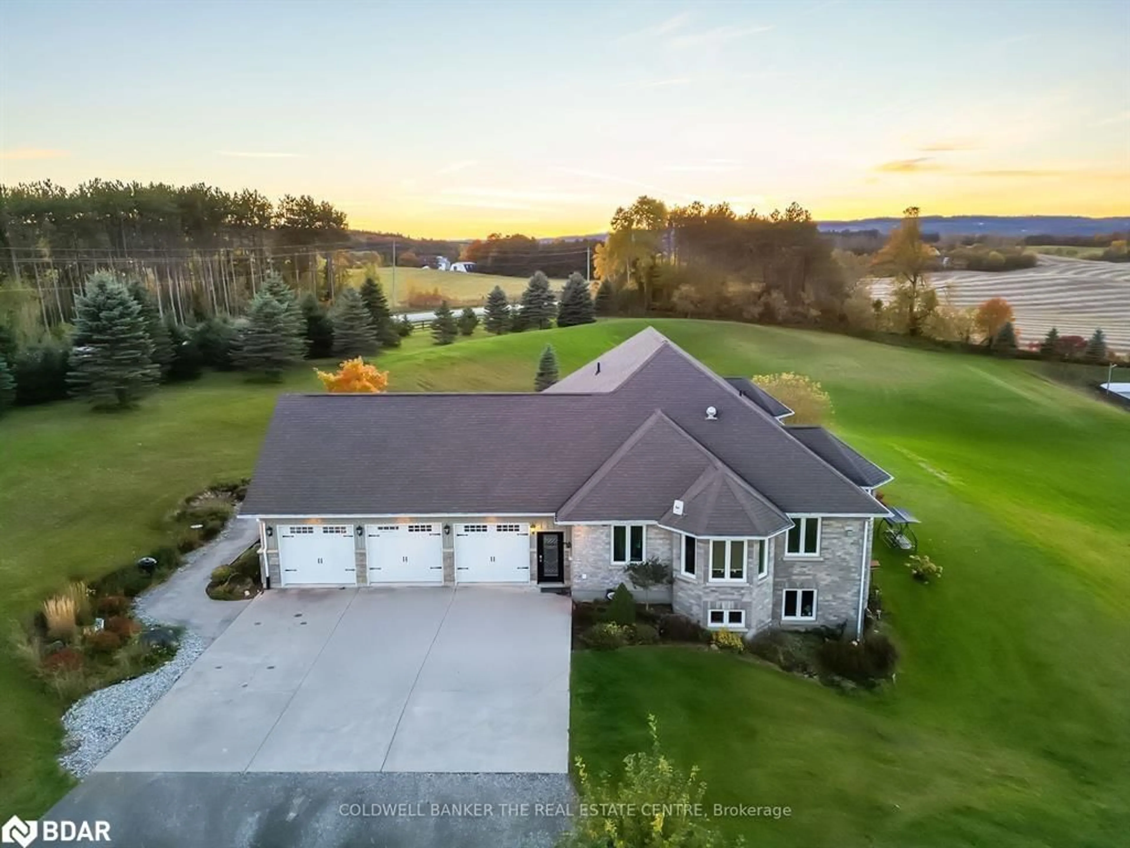 A pic from outside/outdoor area/front of a property/back of a property/a pic from drone, water/lake/river/ocean view for 708497 County Rd 21 Rd, Mulmur Ontario L0M 1M0