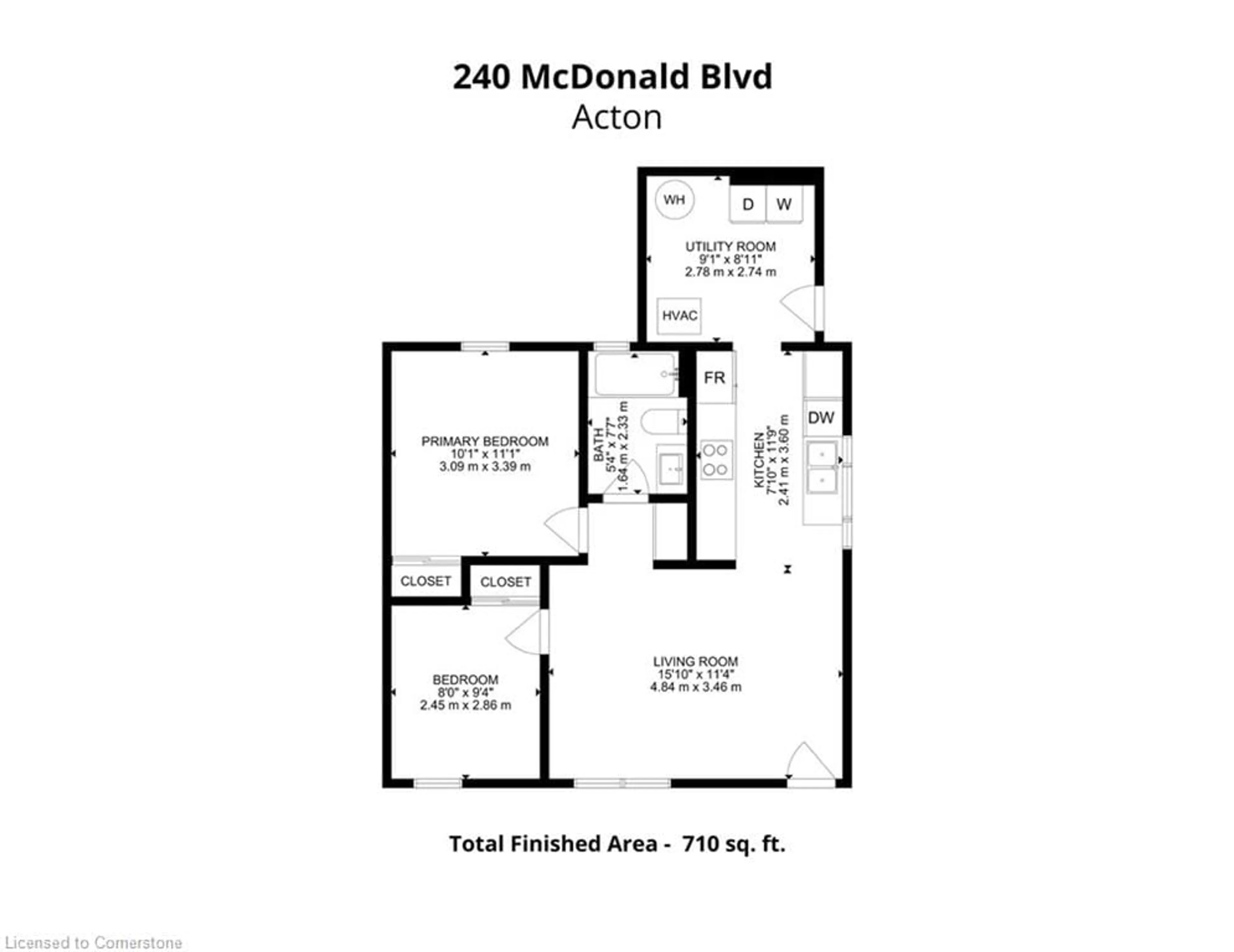 Floor plan for 240 Mcdonald Blvd, Acton Ontario L7J 1B1