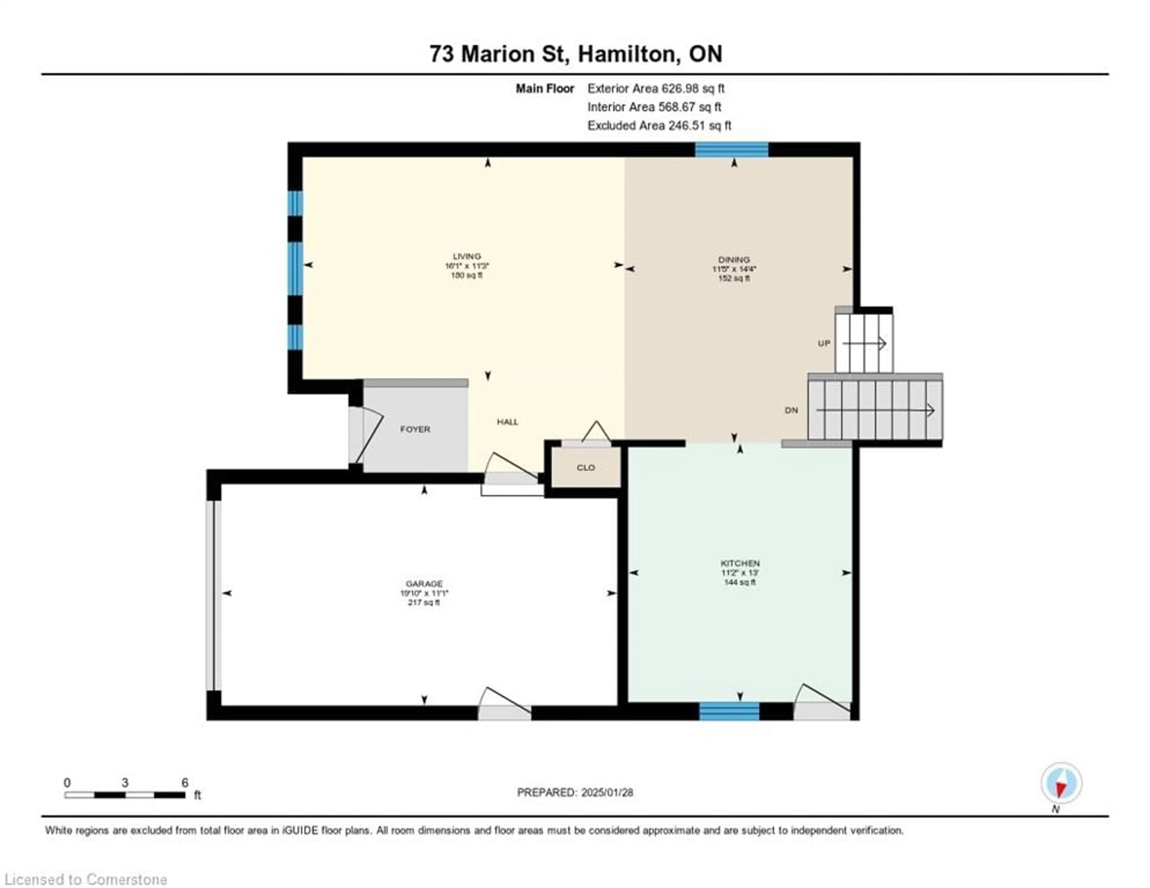 Floor plan for 73 Marion St, Mount Hope Ontario L0R 1W0