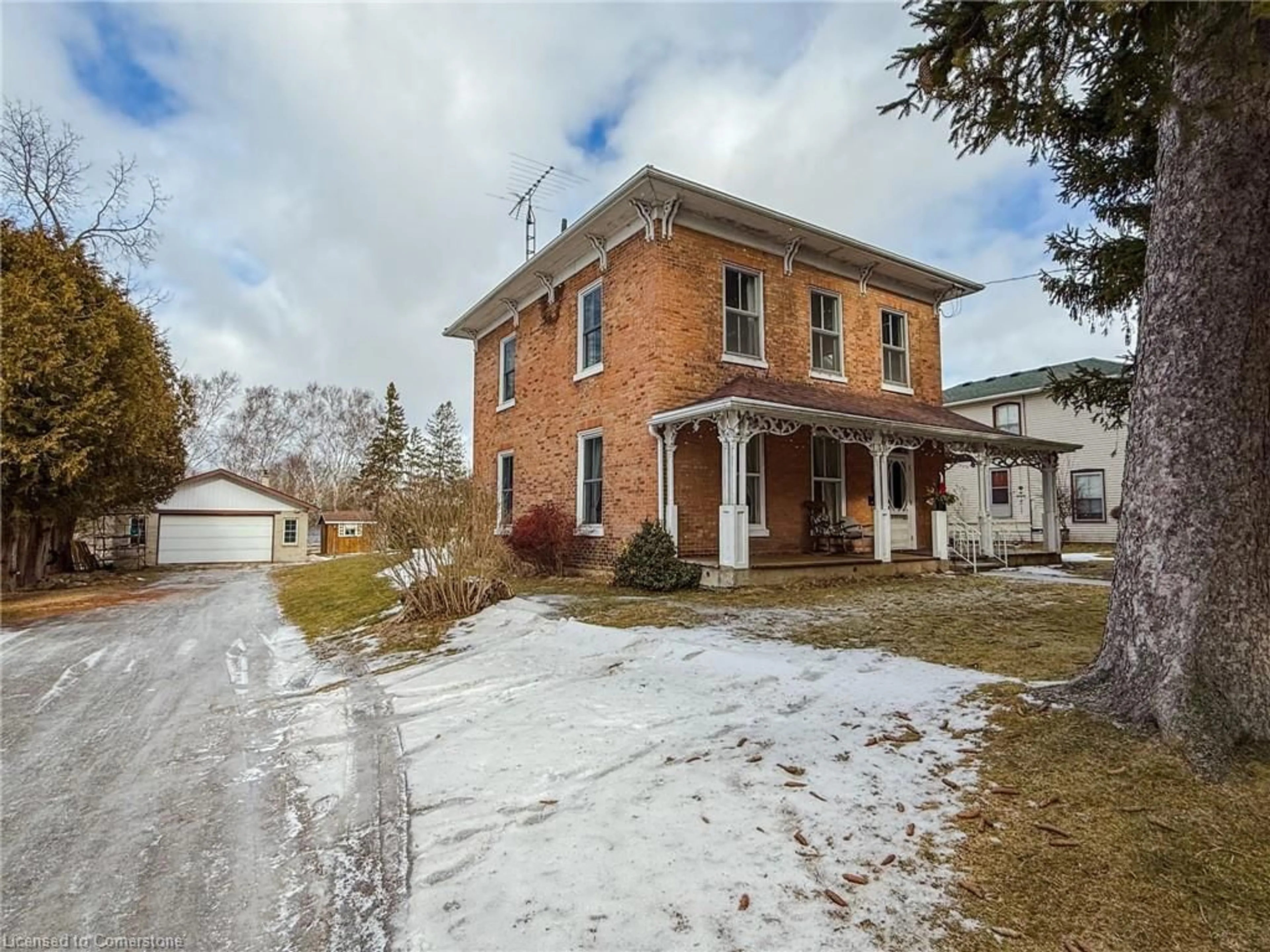 Home with brick exterior material, building for 1497 Old Brock St, Vittoria Ontario N0E 1W0