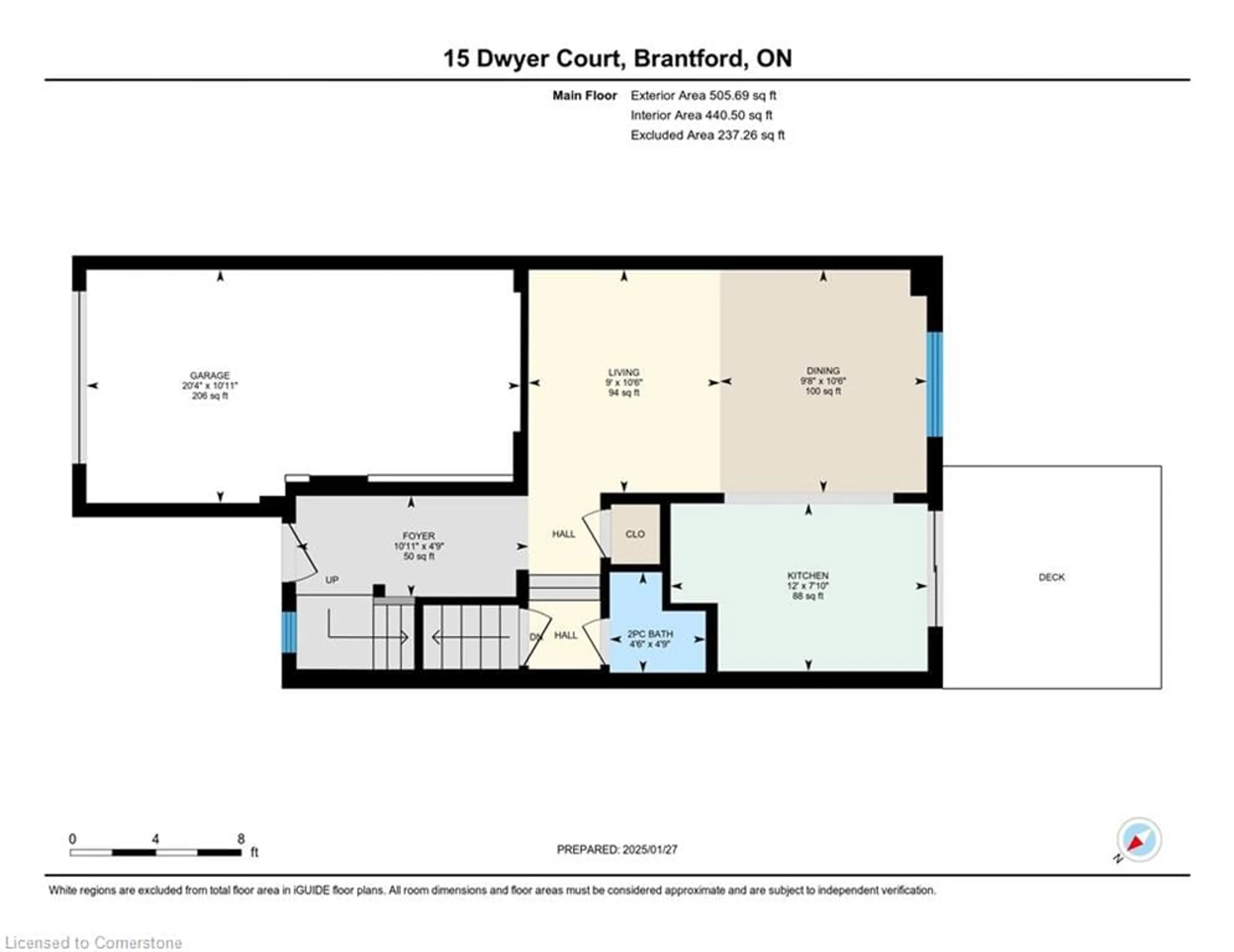 Floor plan for 15 Dwyer Crt, Brantford Ontario N3T 0G8