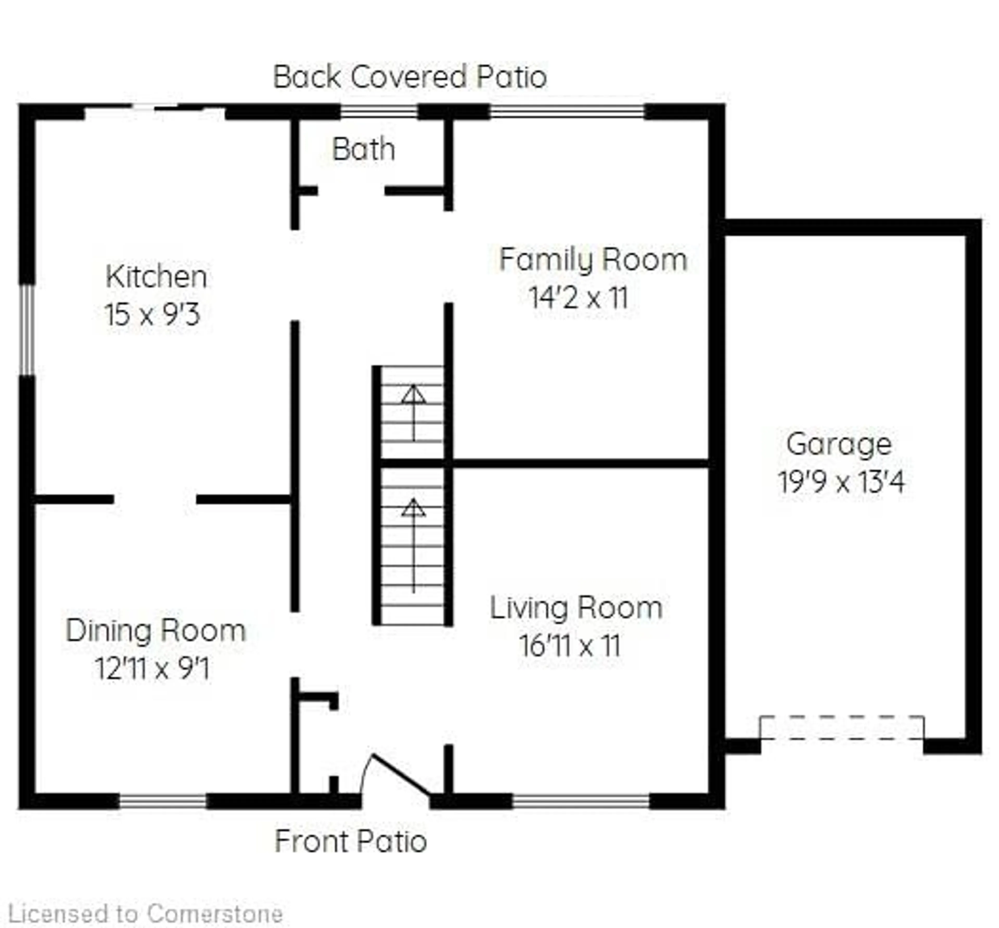 Floor plan for 2361 Poplar Cres, Mississauga Ontario L5J 4H2