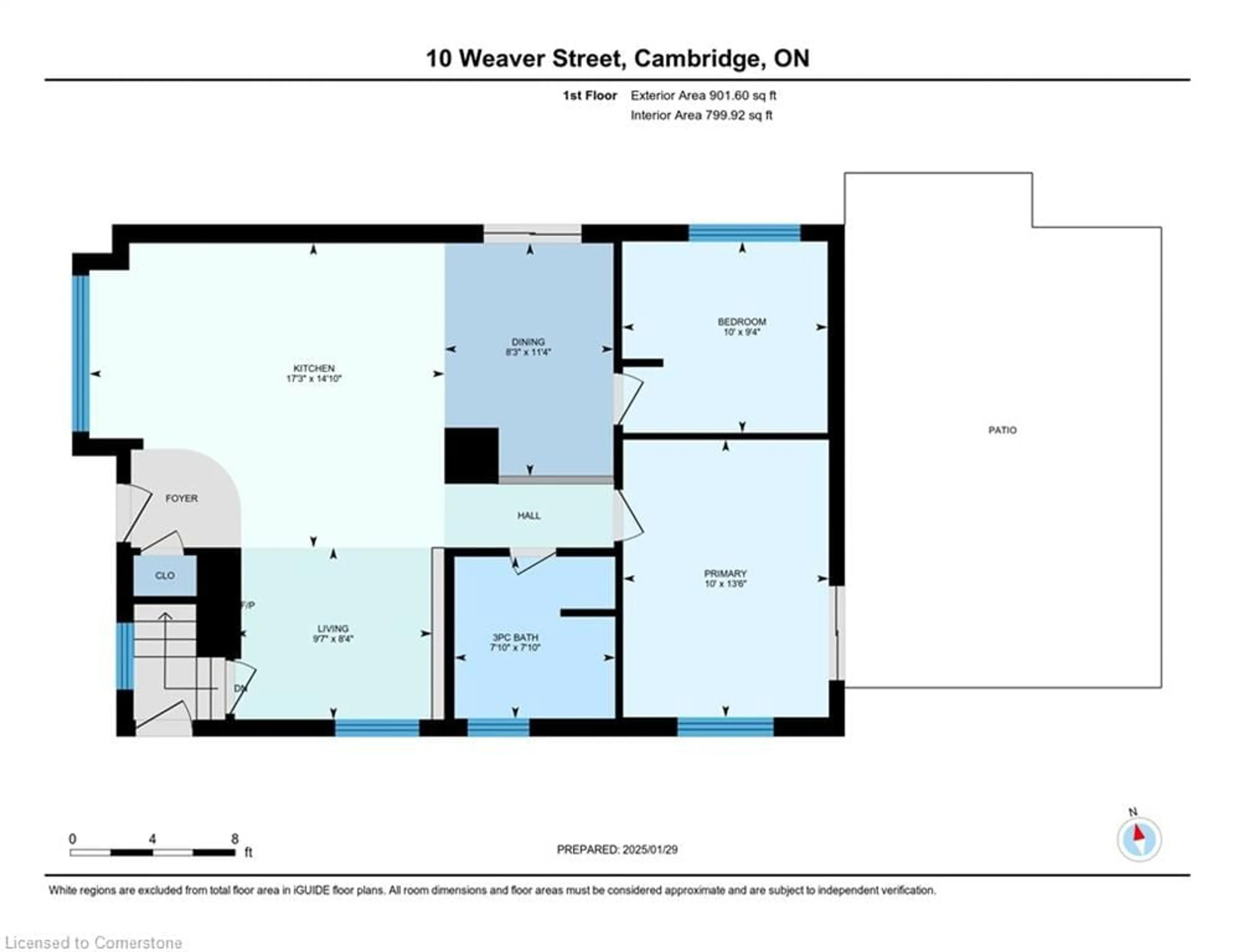 Floor plan for 10 Weaver St, Cambridge Ontario N3C 1V8