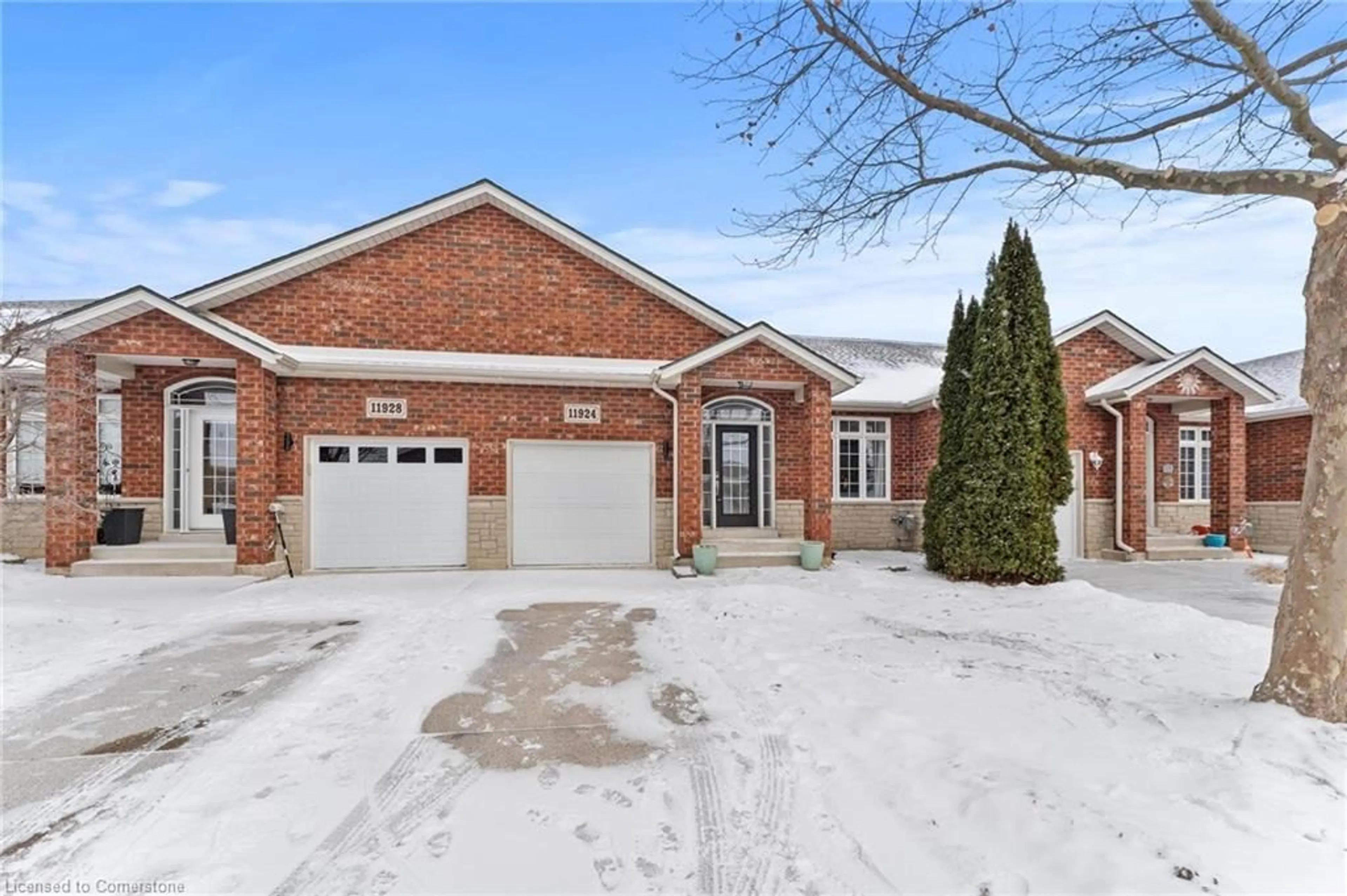 Home with brick exterior material, street for 11924 Cobblestone Cres, Windsor Ontario N8P 1T7