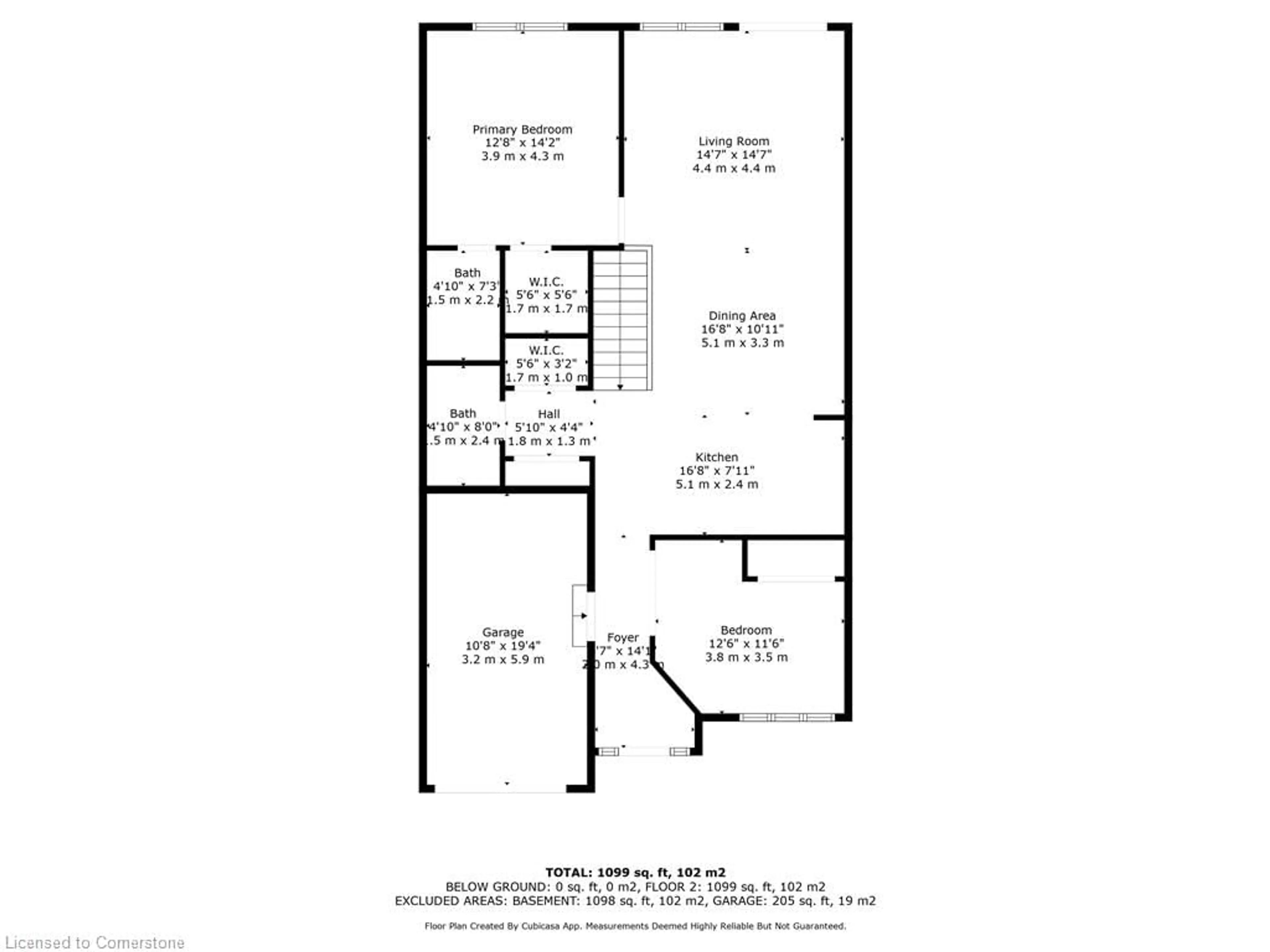 Floor plan for 11924 Cobblestone Cres, Windsor Ontario N8P 1T7