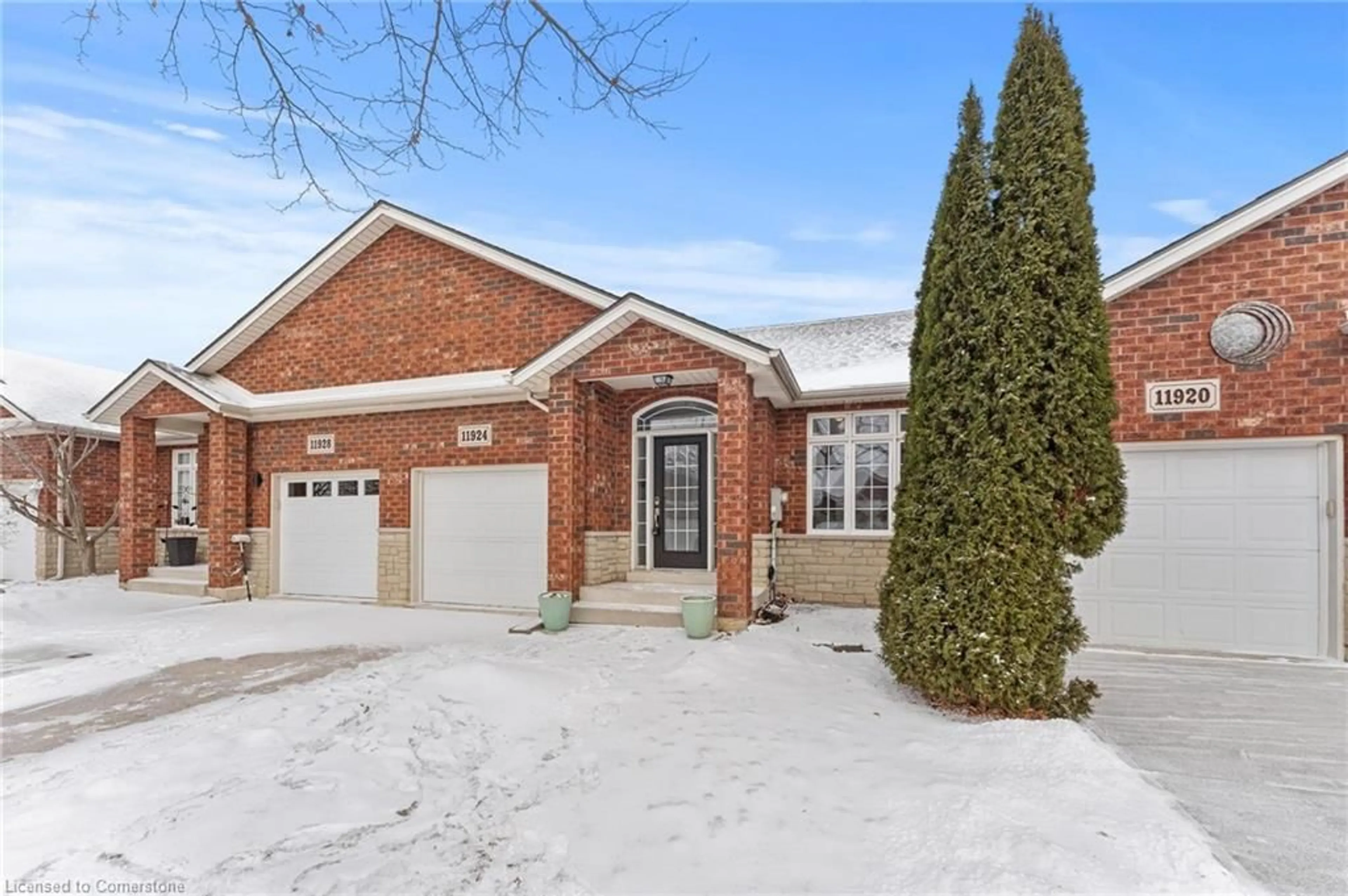 Home with brick exterior material, street for 11924 Cobblestone Cres, Windsor Ontario N8P 1T7