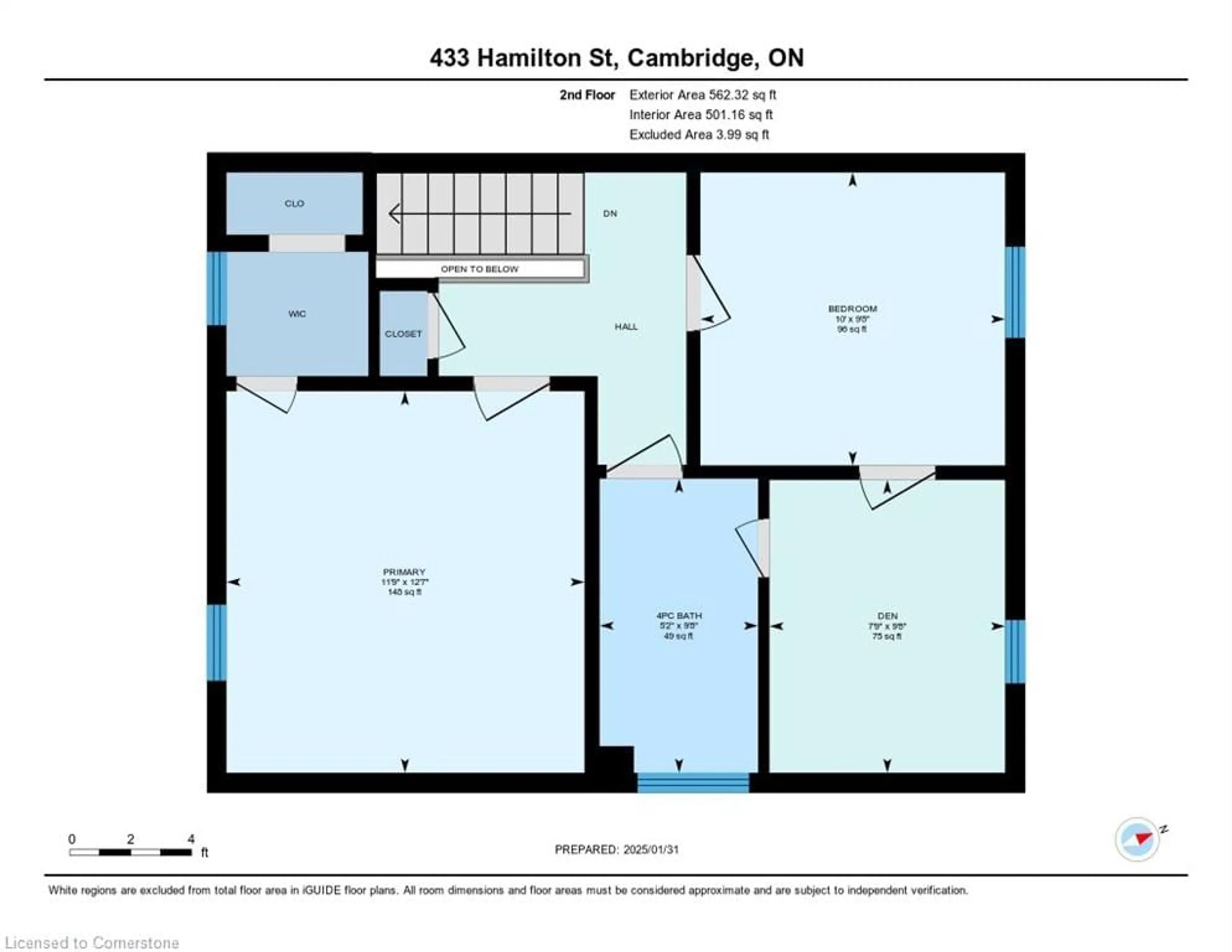 Floor plan for 433 Hamilton St, Cambridge Ontario N3H 3C7