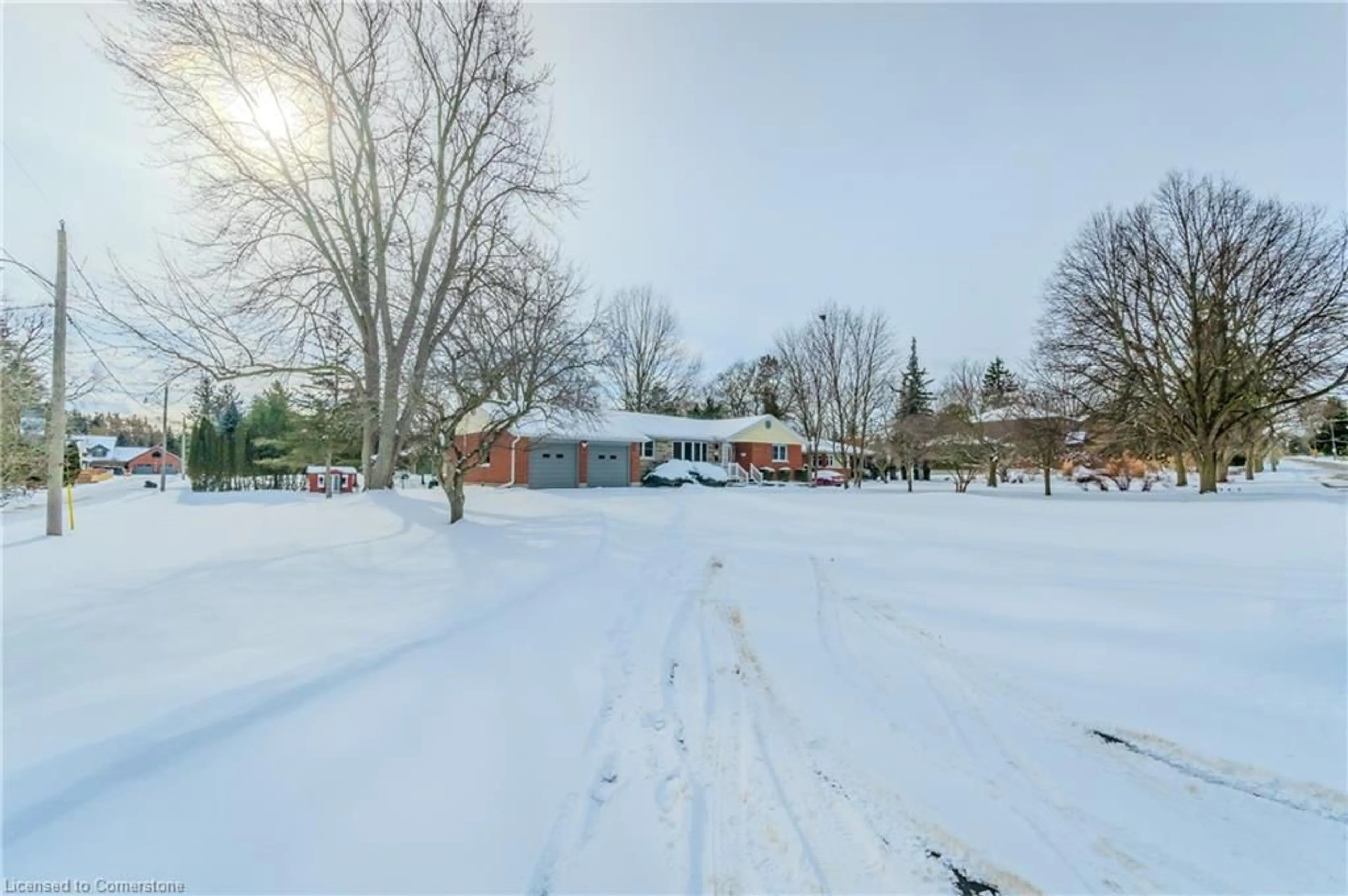 A pic from outside/outdoor area/front of a property/back of a property/a pic from drone, street for 1193 Doon Village Rd, Kitchener Ontario N2P 1A7