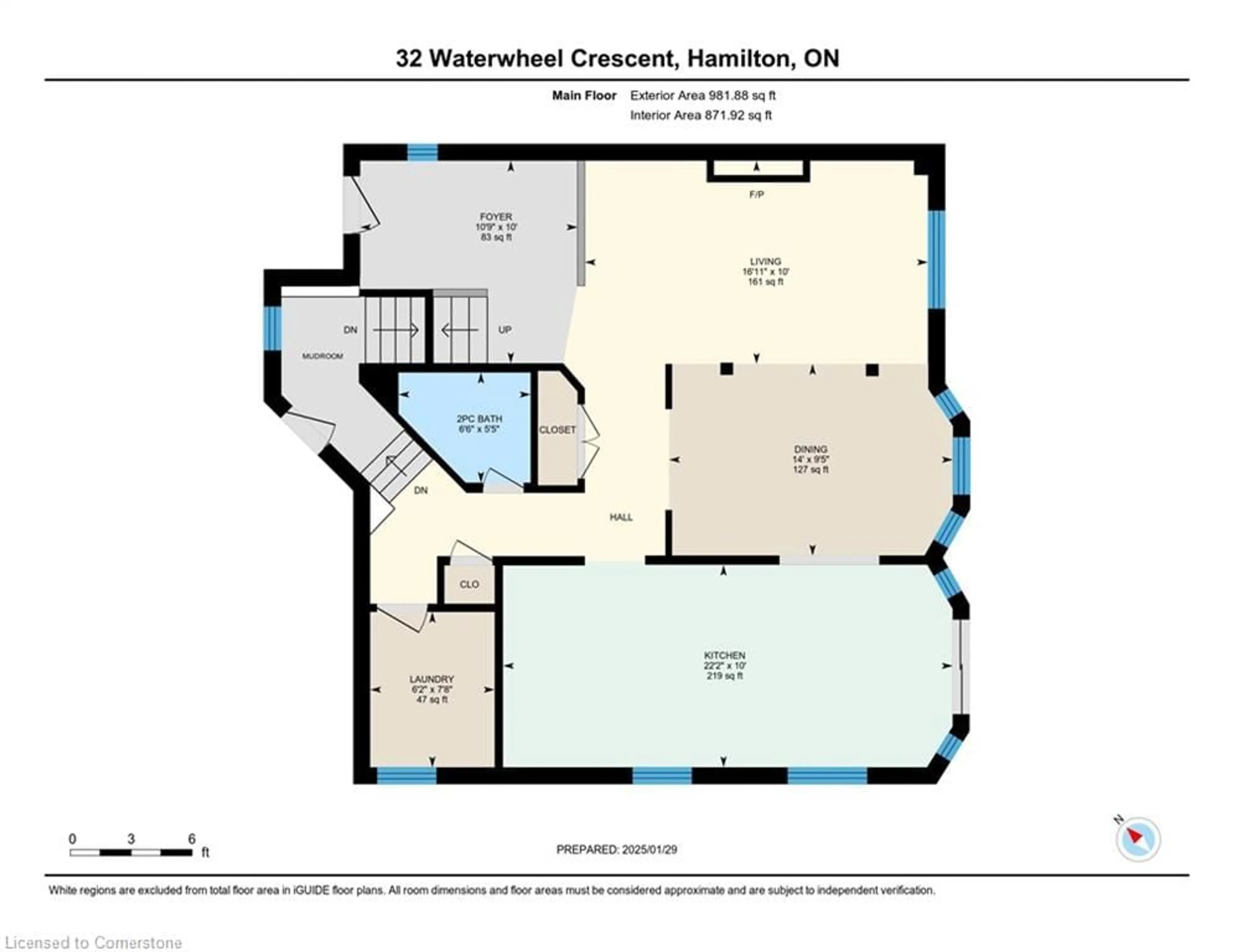 Floor plan for 32 Waterwheel Cres, Waterdown Ontario L9H 7B8