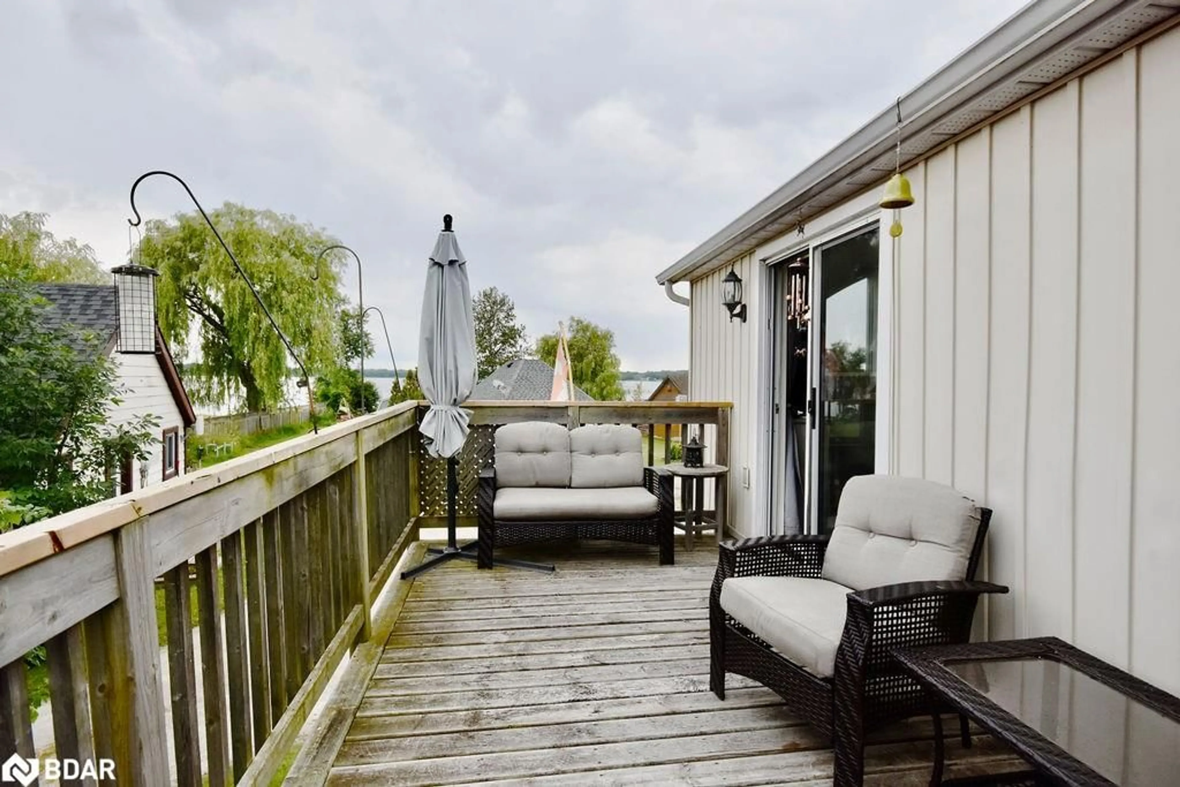 Patio, water/lake/river/ocean view for 5632 Penetanguishene Rd, Elmvale Ontario L0L 1P0