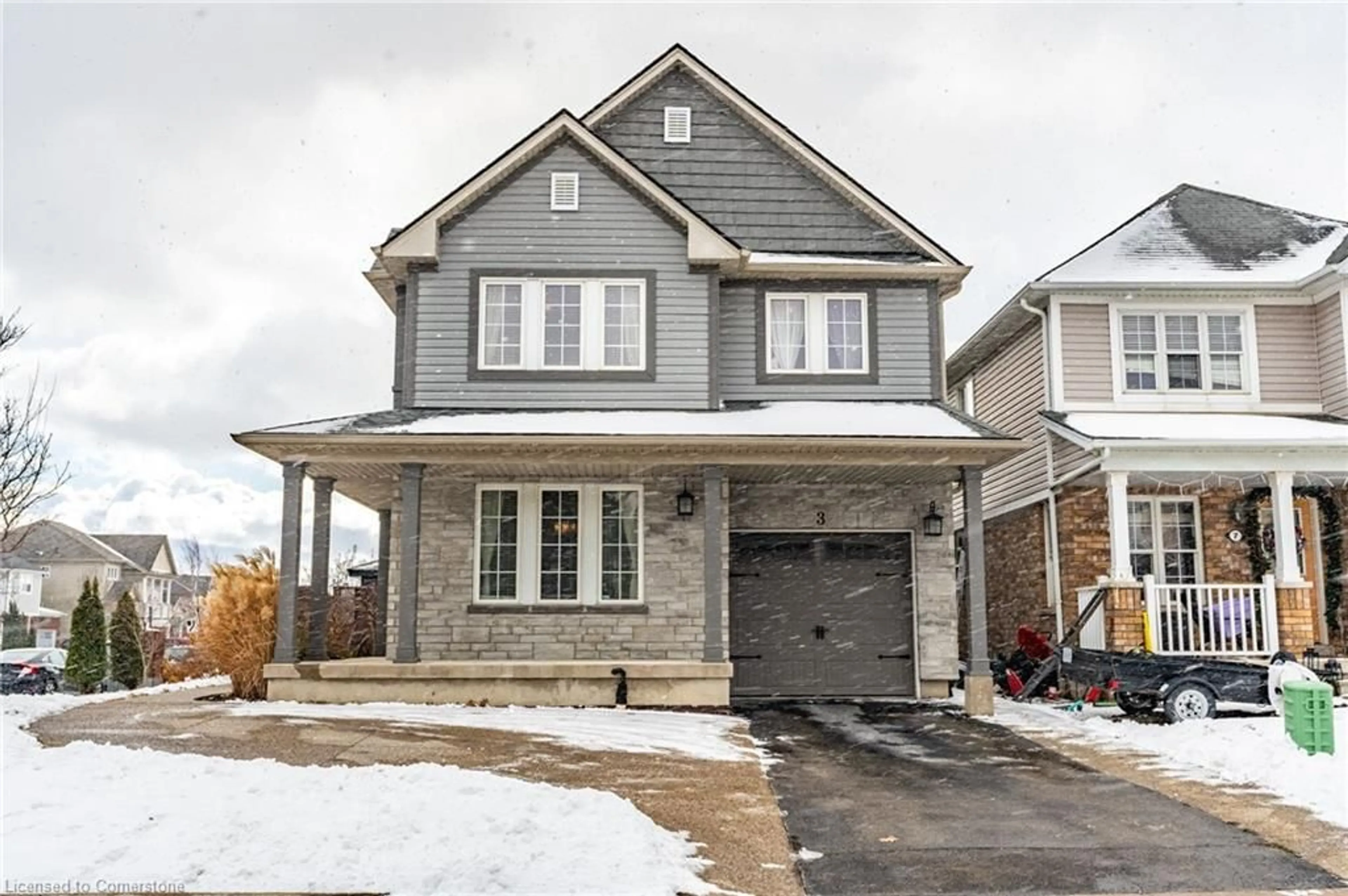 Home with brick exterior material, street for 3 Gowland Dr, Binbrook Ontario L0R 1C0