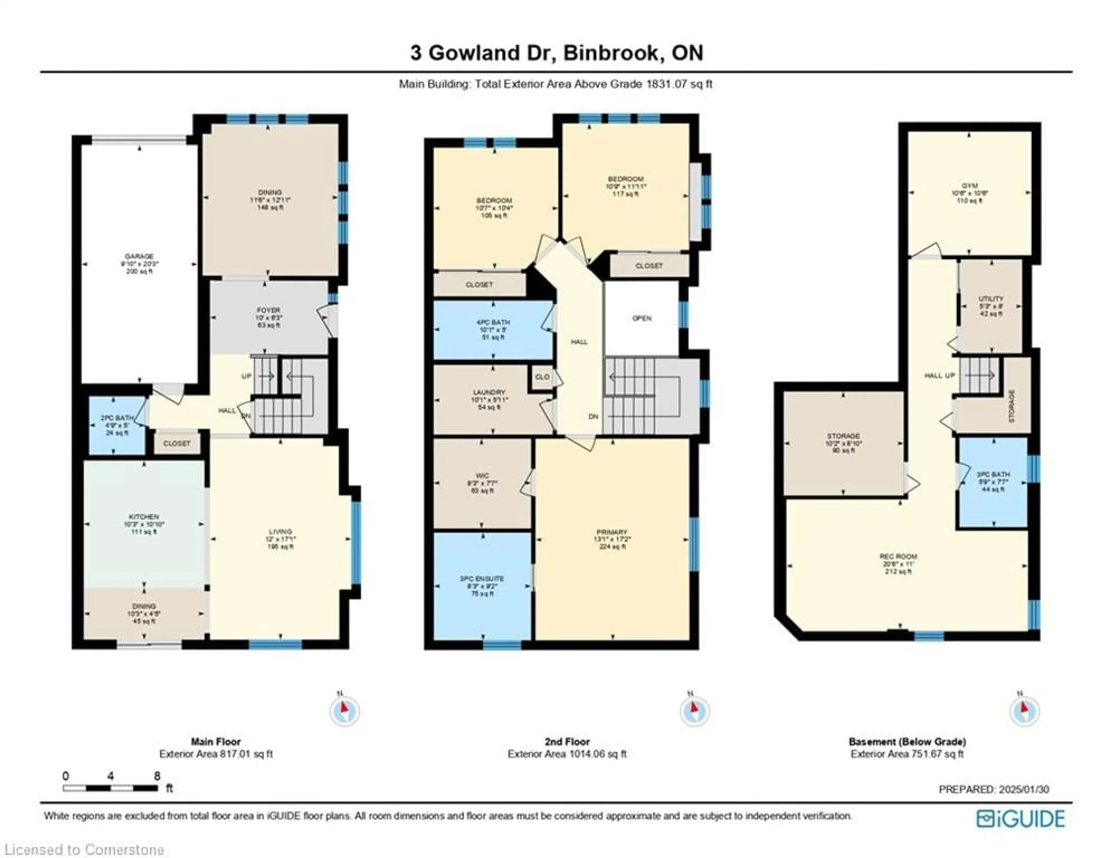 Floor plan for 3 Gowland Dr, Binbrook Ontario L0R 1C0