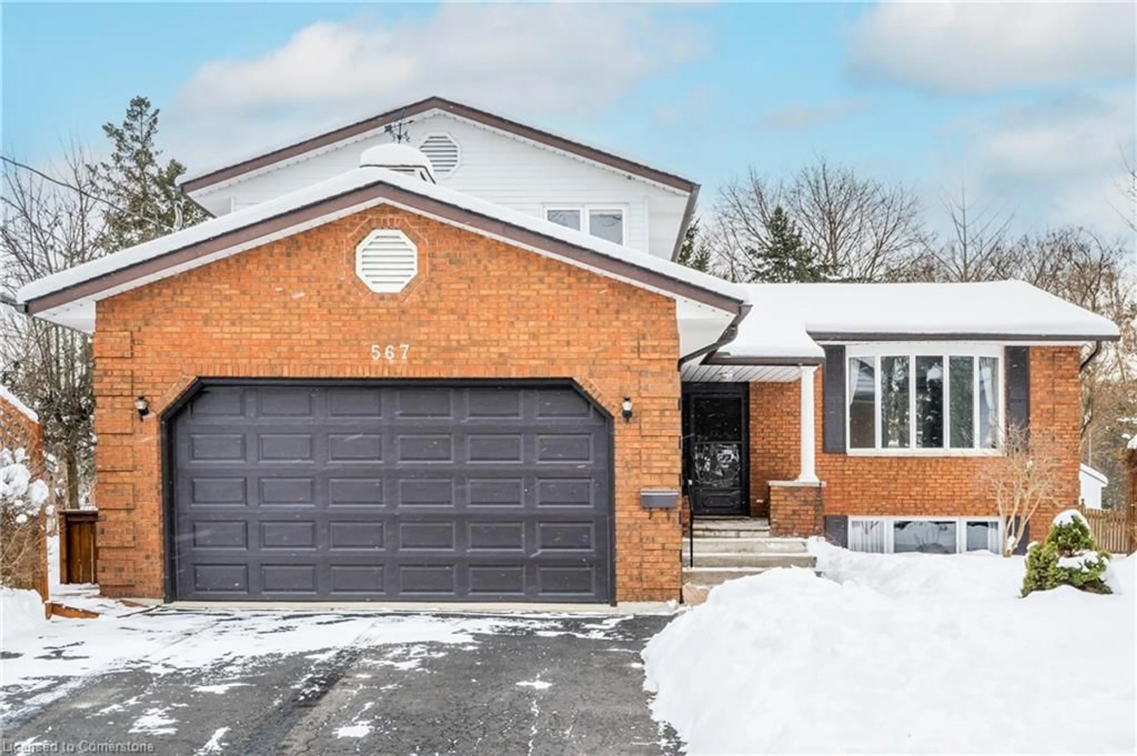 Home with brick exterior material, street for 567 Rustic Dr, Waterloo Ontario N2K 2A4