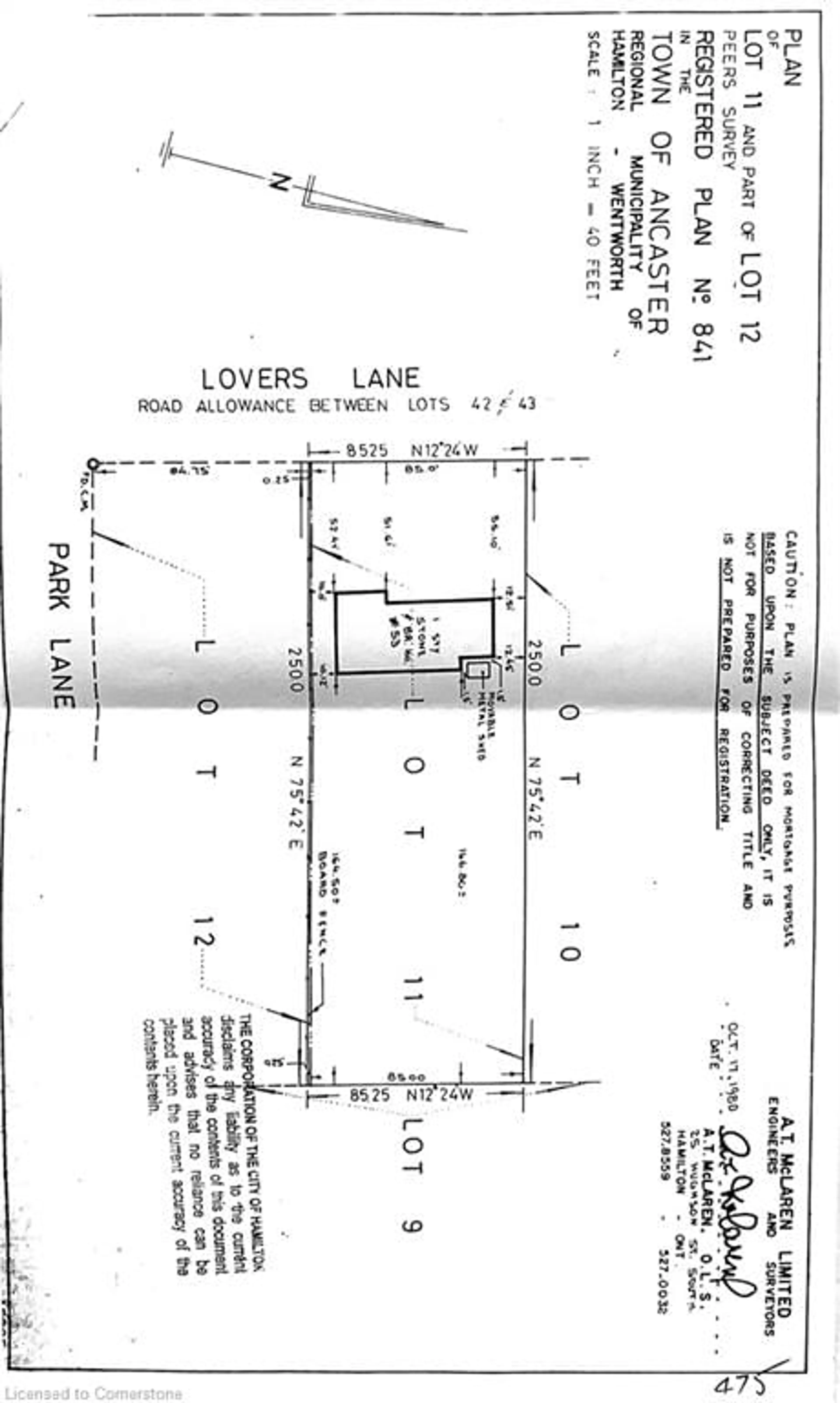 Floor plan for 53 Lovers Lane, Ancaster Ontario L9G 1G5