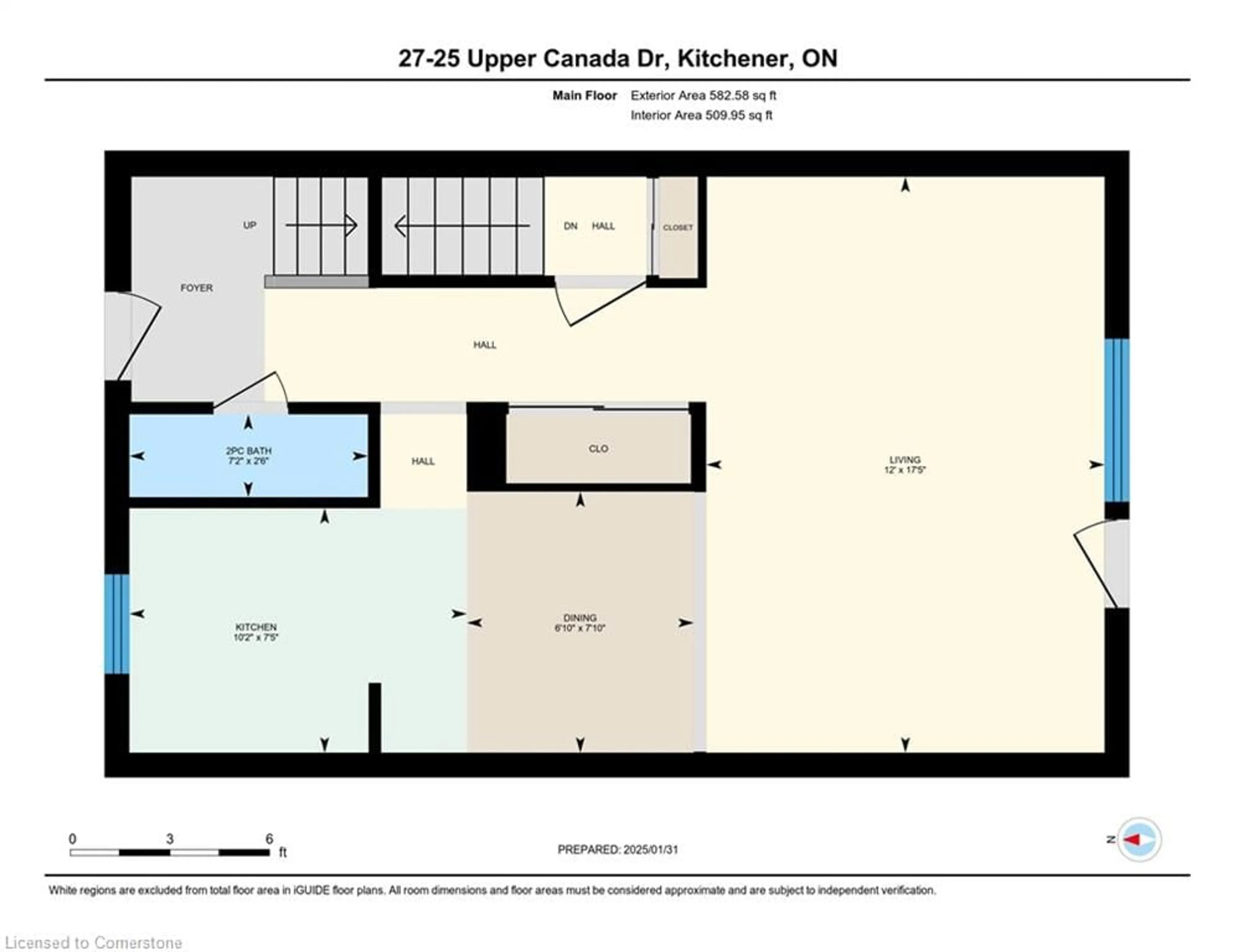 Floor plan for 25 Upper Canada Dr #27, Kitchener Ontario N2P 1G2