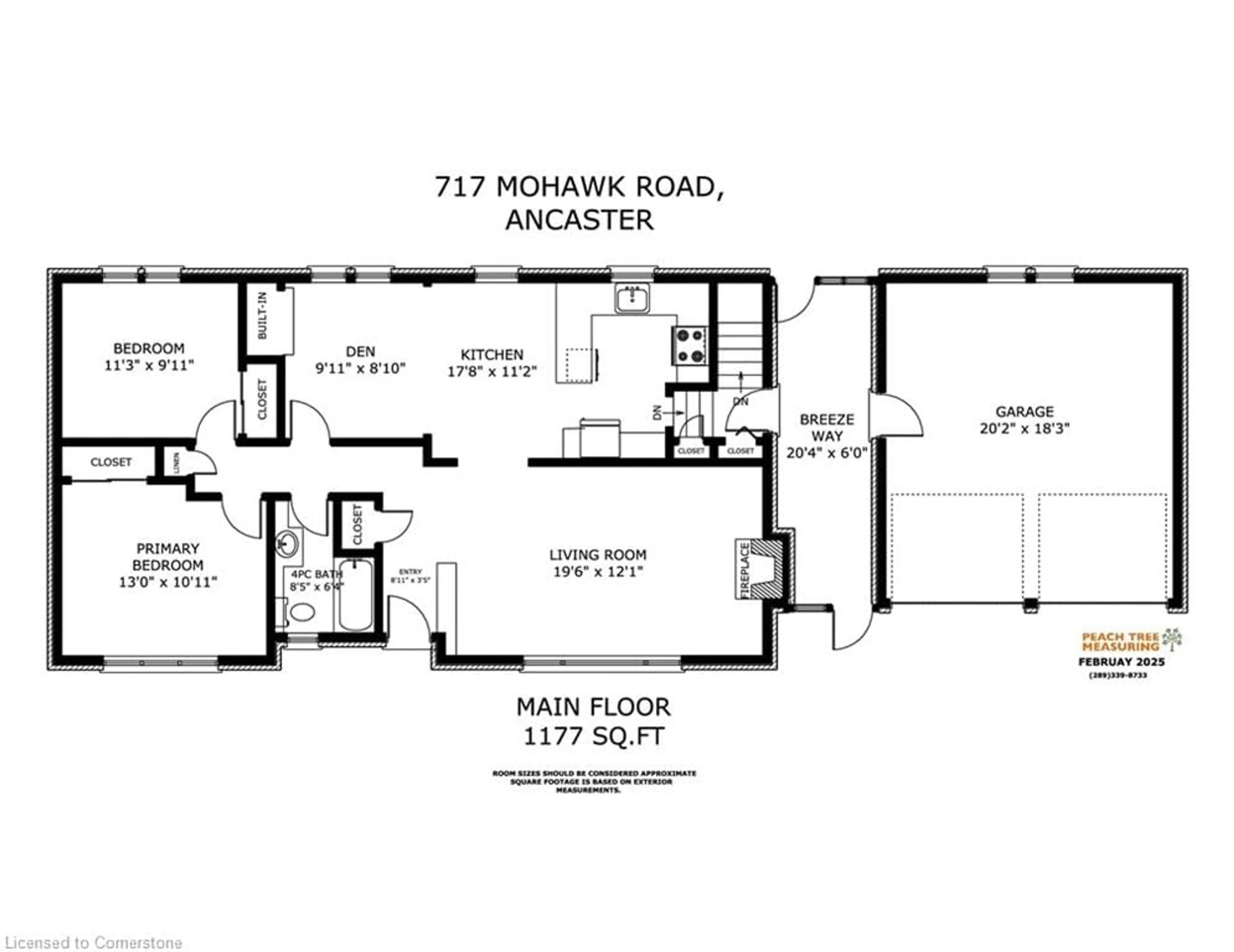 Floor plan for 717 Mohawk Rd, Ancaster Ontario L9G 2X1