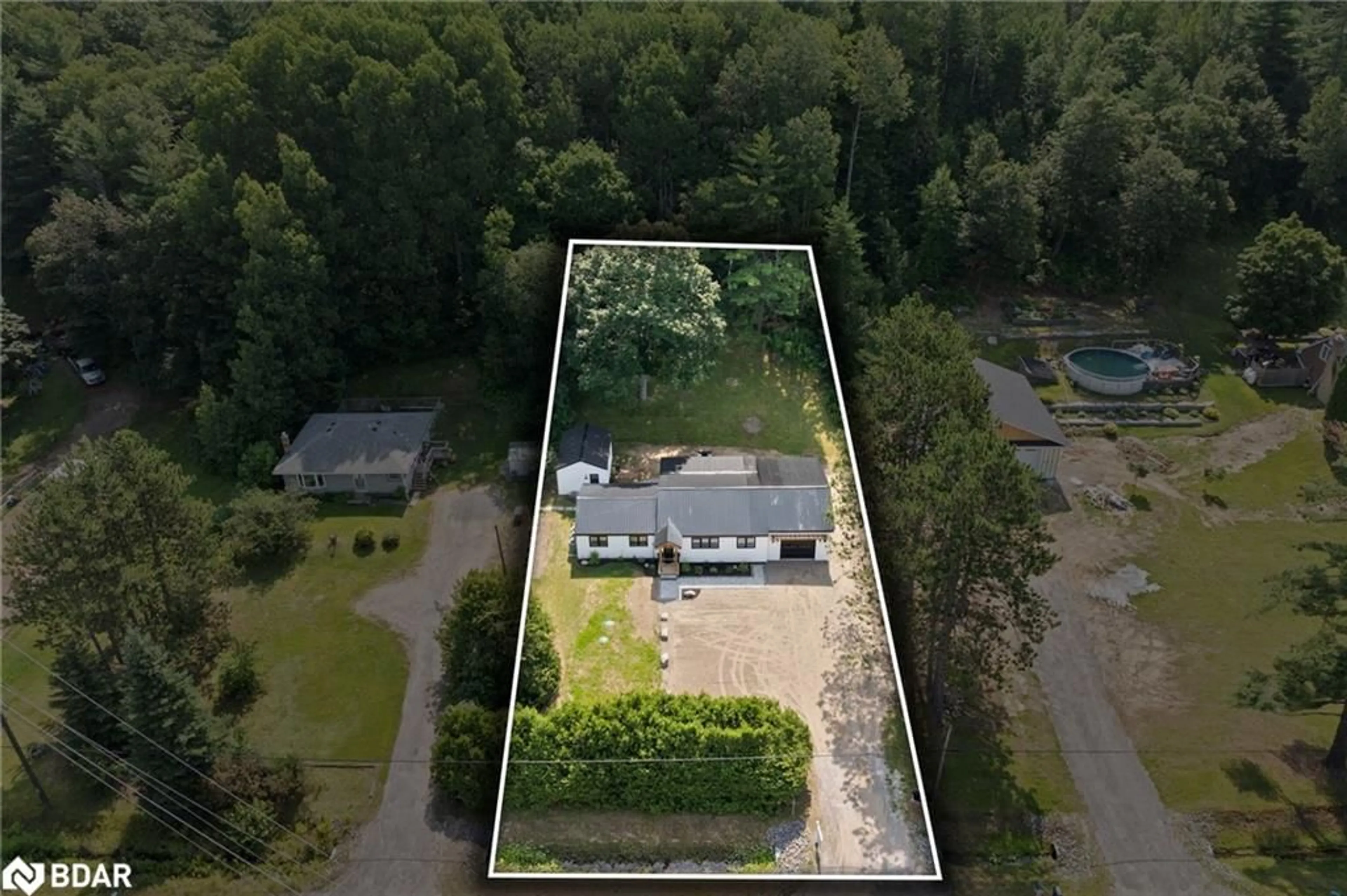 A pic from outside/outdoor area/front of a property/back of a property/a pic from drone, unknown for 29580 Highway 62, Birds Creek Ontario K0L 1C0