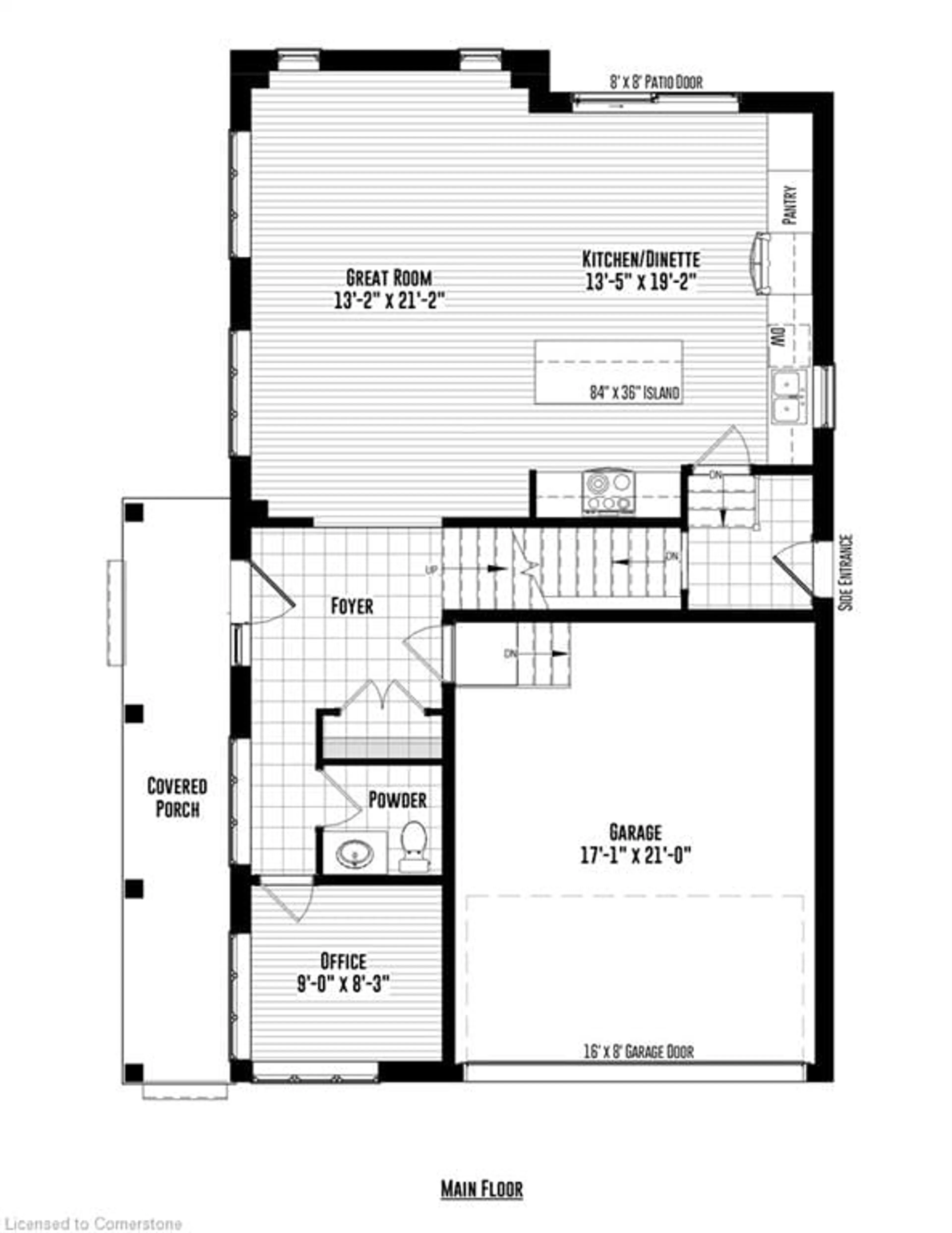 Floor plan for 86 Nathalie St, Kitchener Ontario N2E 0C4