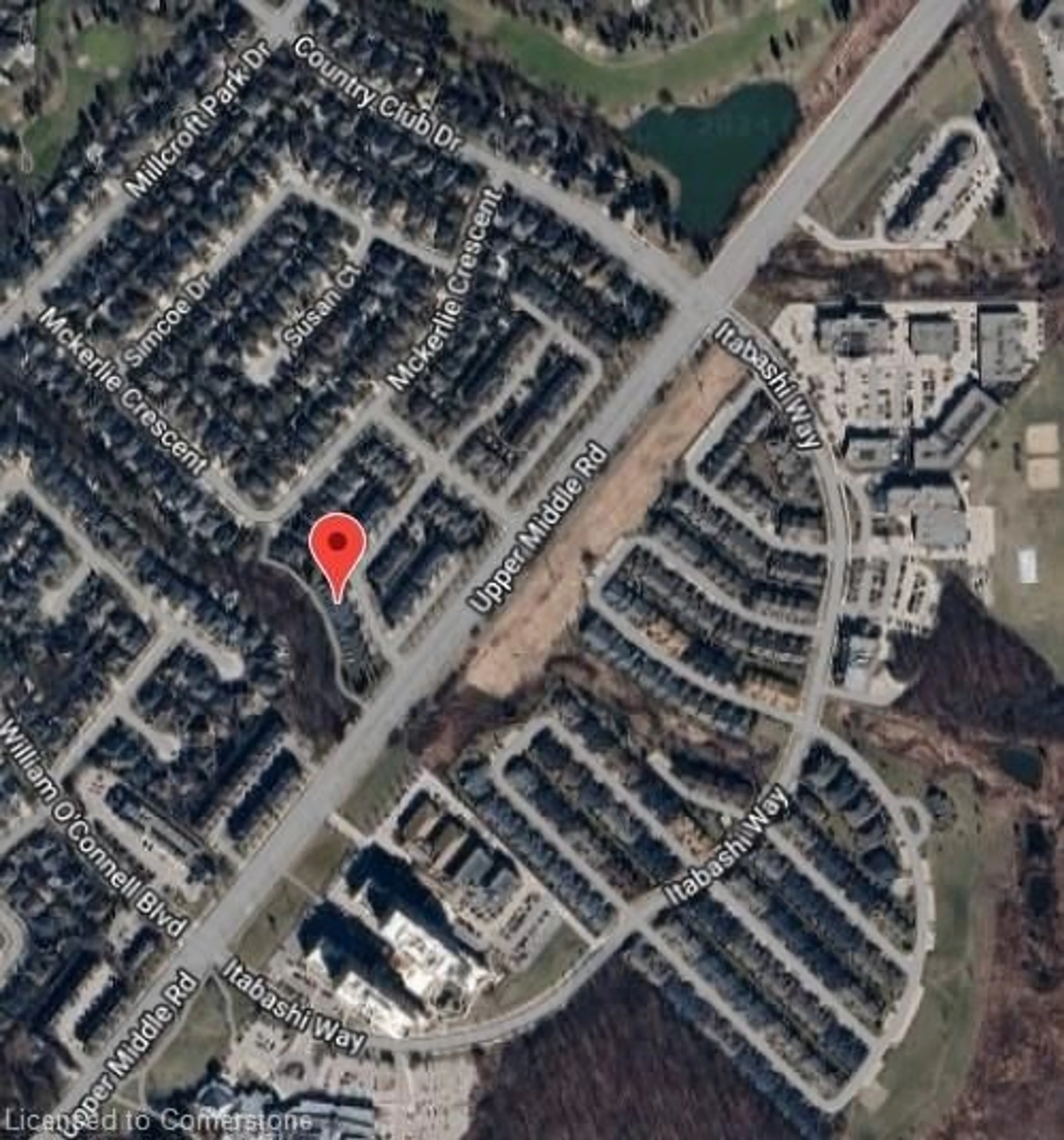 Picture of a map for 2022 Atkinson Dr #10, Burlington Ontario L7M 4H6