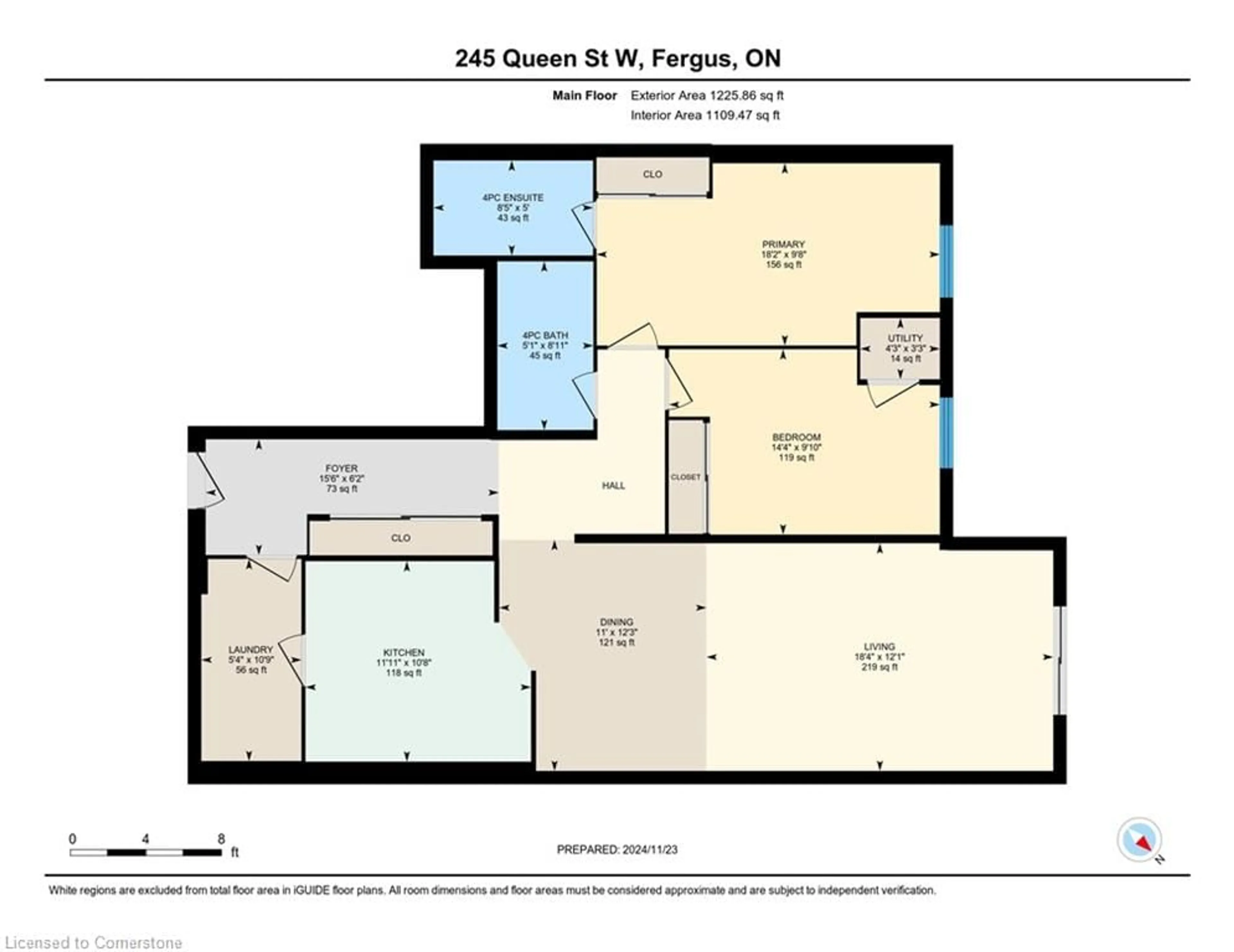 Floor plan for 245 Queen Street West #102, Fergus Ontario N1M 3R6