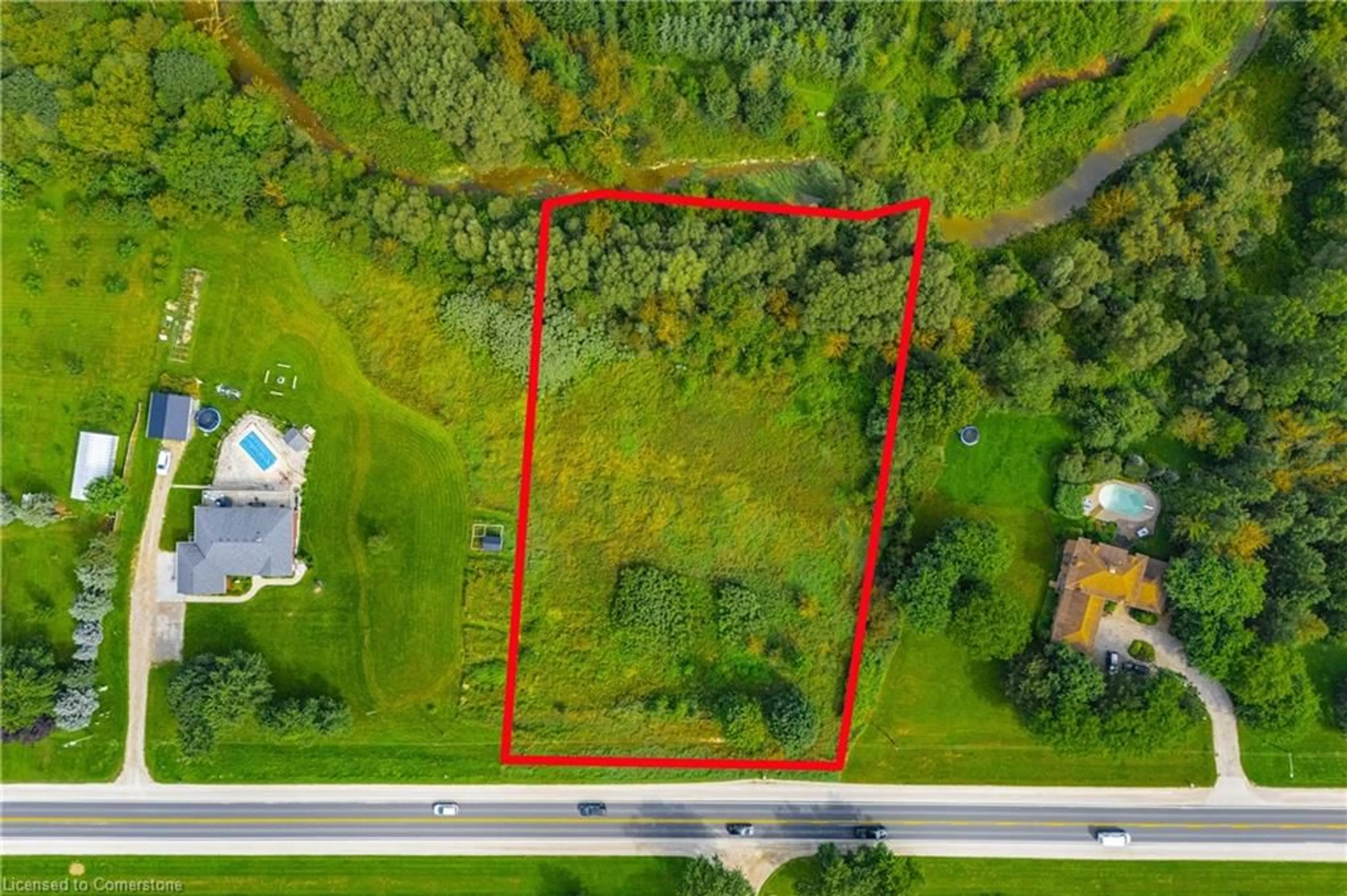 A pic from outside/outdoor area/front of a property/back of a property/a pic from drone, unknown for 7916 Wellington Road 109, Arthur Ontario N0G 1A0