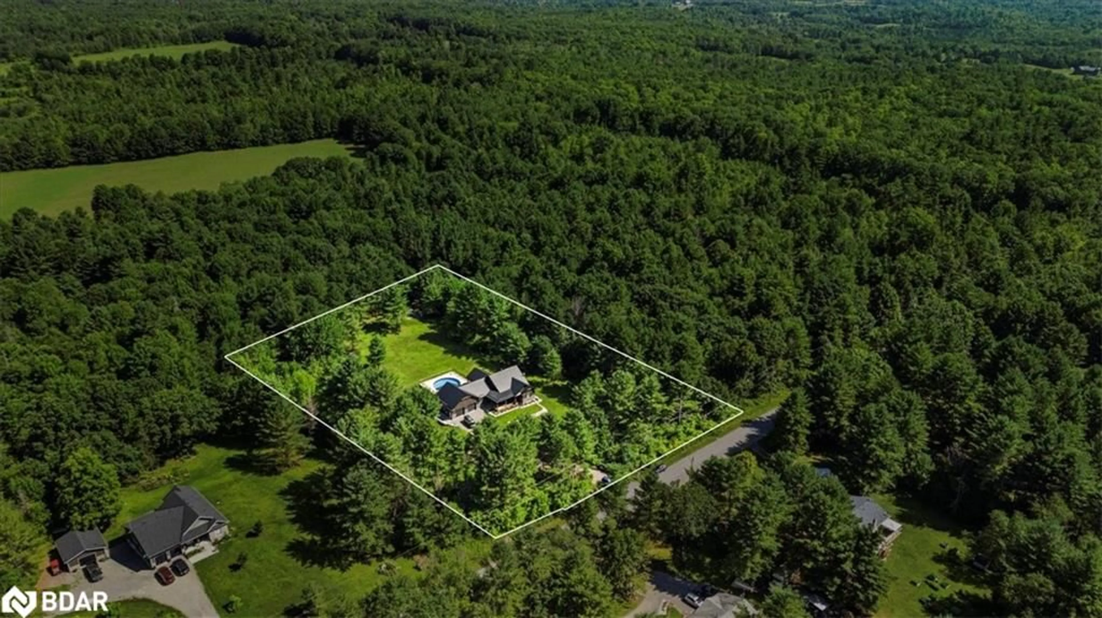 A pic from outside/outdoor area/front of a property/back of a property/a pic from drone, forest/trees view for 140 Centre Road, Madoc Ontario K0K 2K0