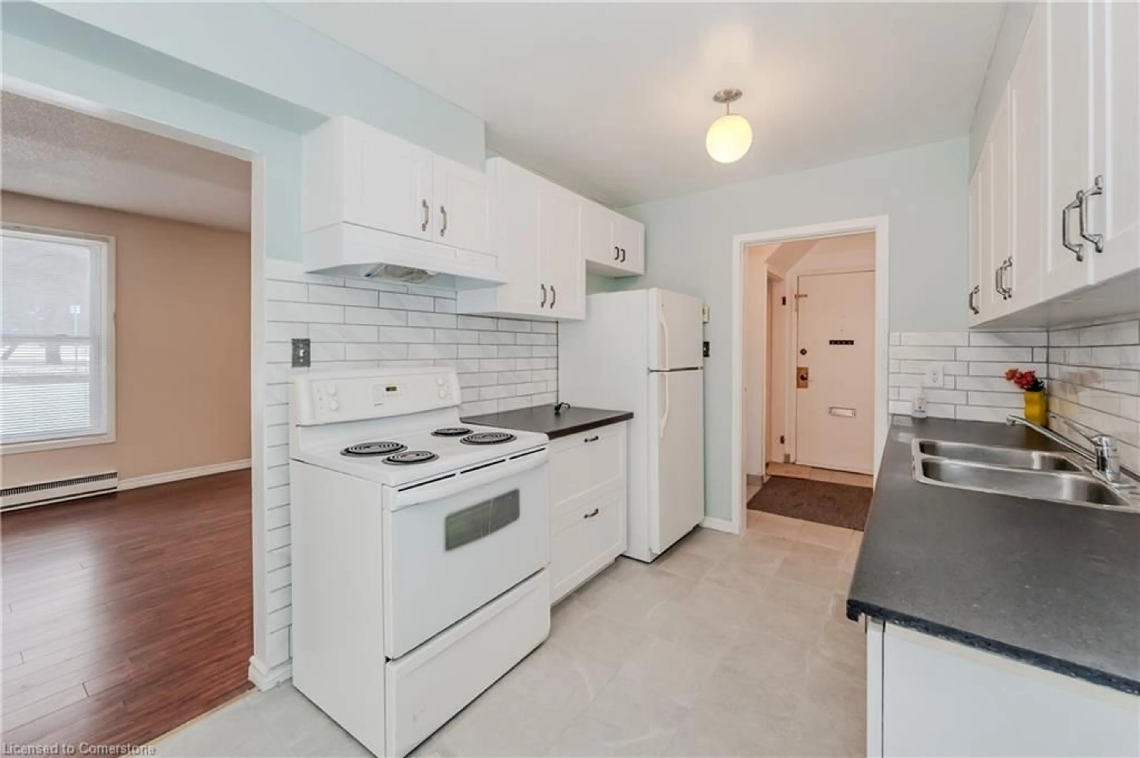 Standard kitchen, ceramic/tile floor for 292 Traynor Ave #4, Kitchener Ontario N2C 1W8