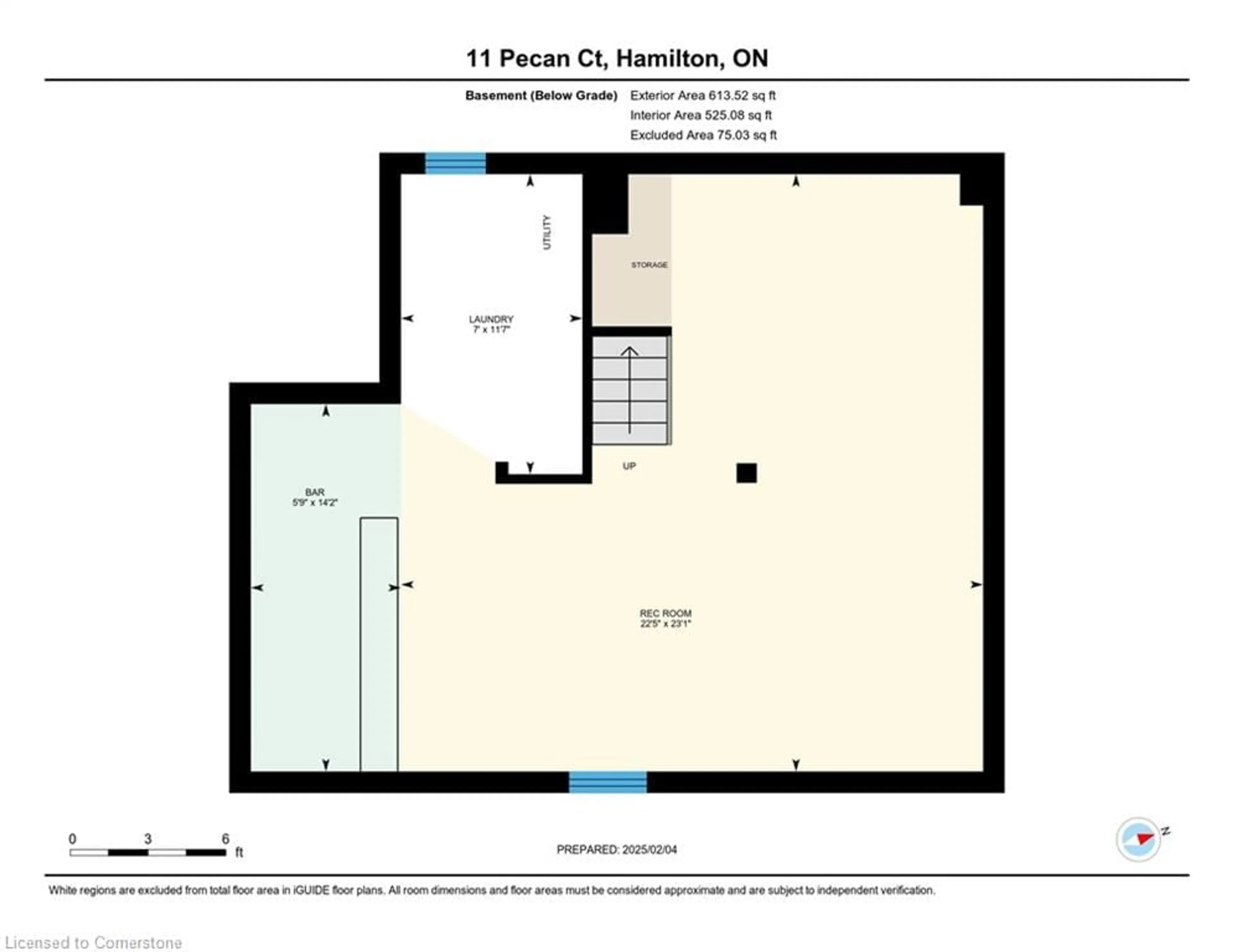 Floor plan for 11 Pecan Crt, Stoney Creek Ontario L8G 4L6
