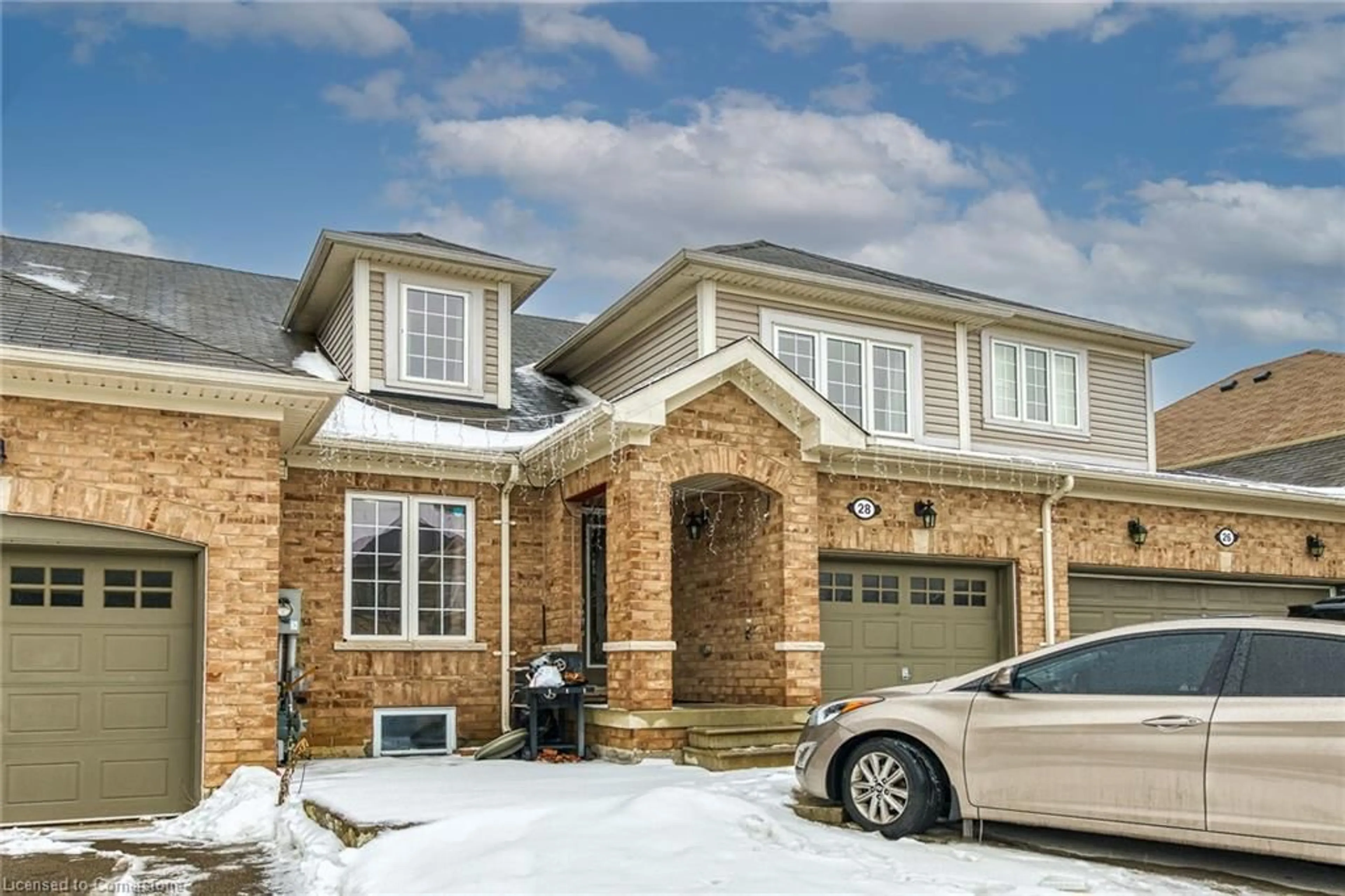 Home with brick exterior material, street for 28 Cline Rd, Brantford Ontario N3S 0C9