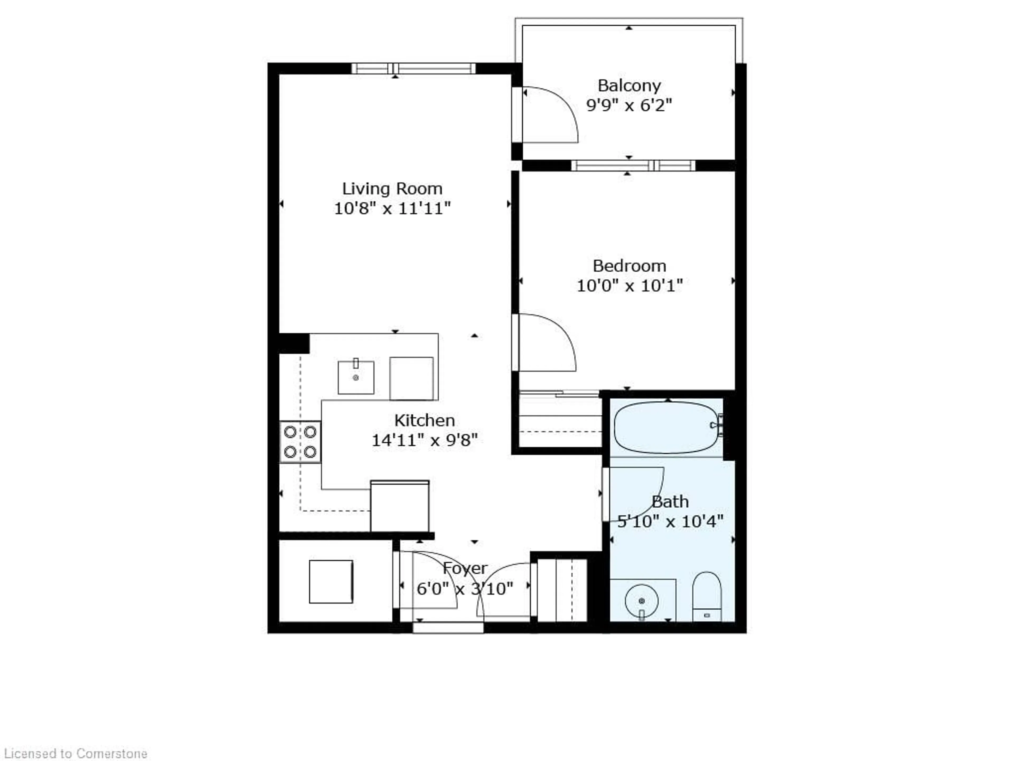 Floor plan for 460 Gordon Krantz Ave Ave #512, Milton Ontario L9E 1Z2