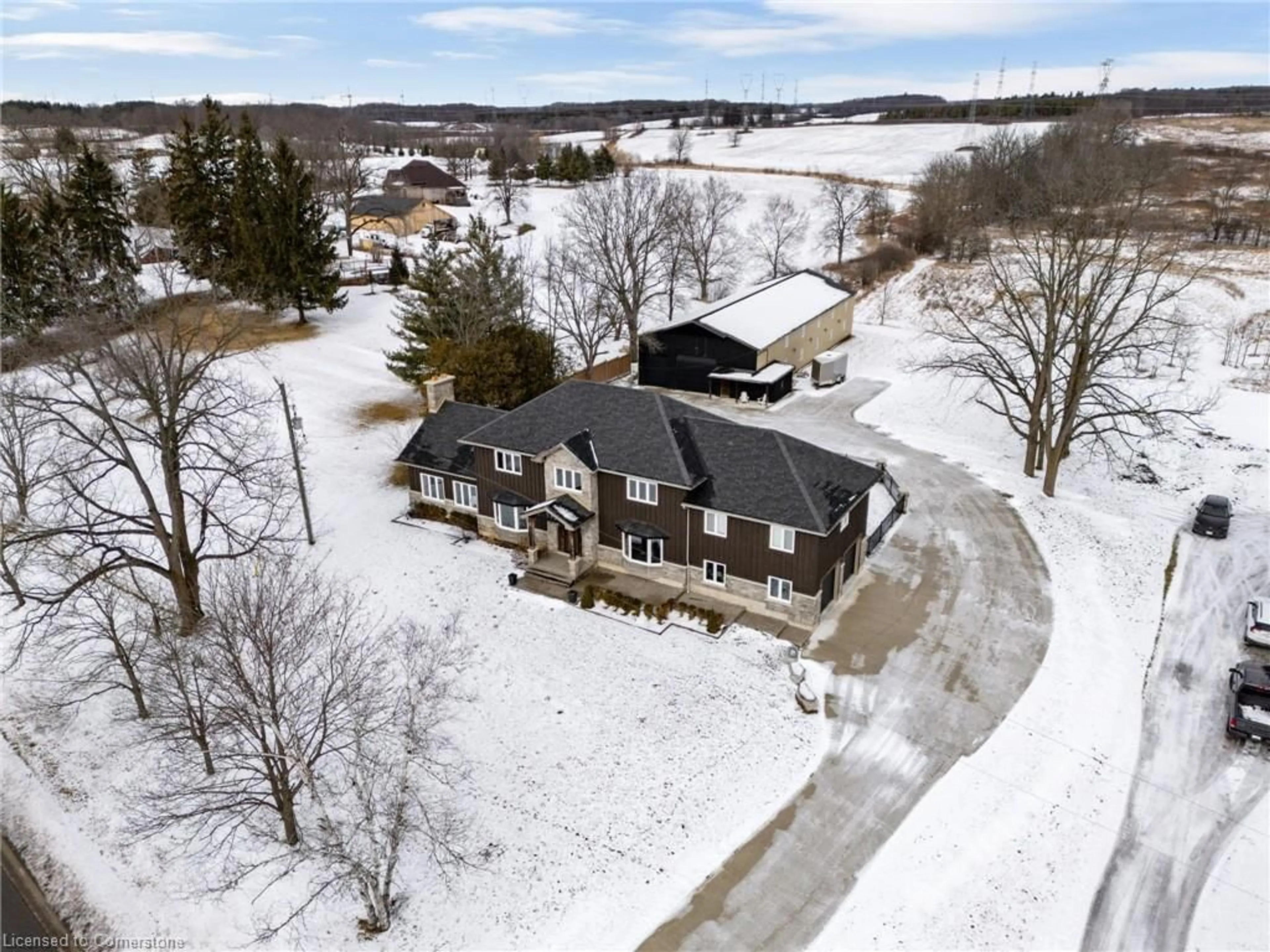 A pic from outside/outdoor area/front of a property/back of a property/a pic from drone, street for 2210 Highway 54, Caledonia Ontario N3W 1Y4