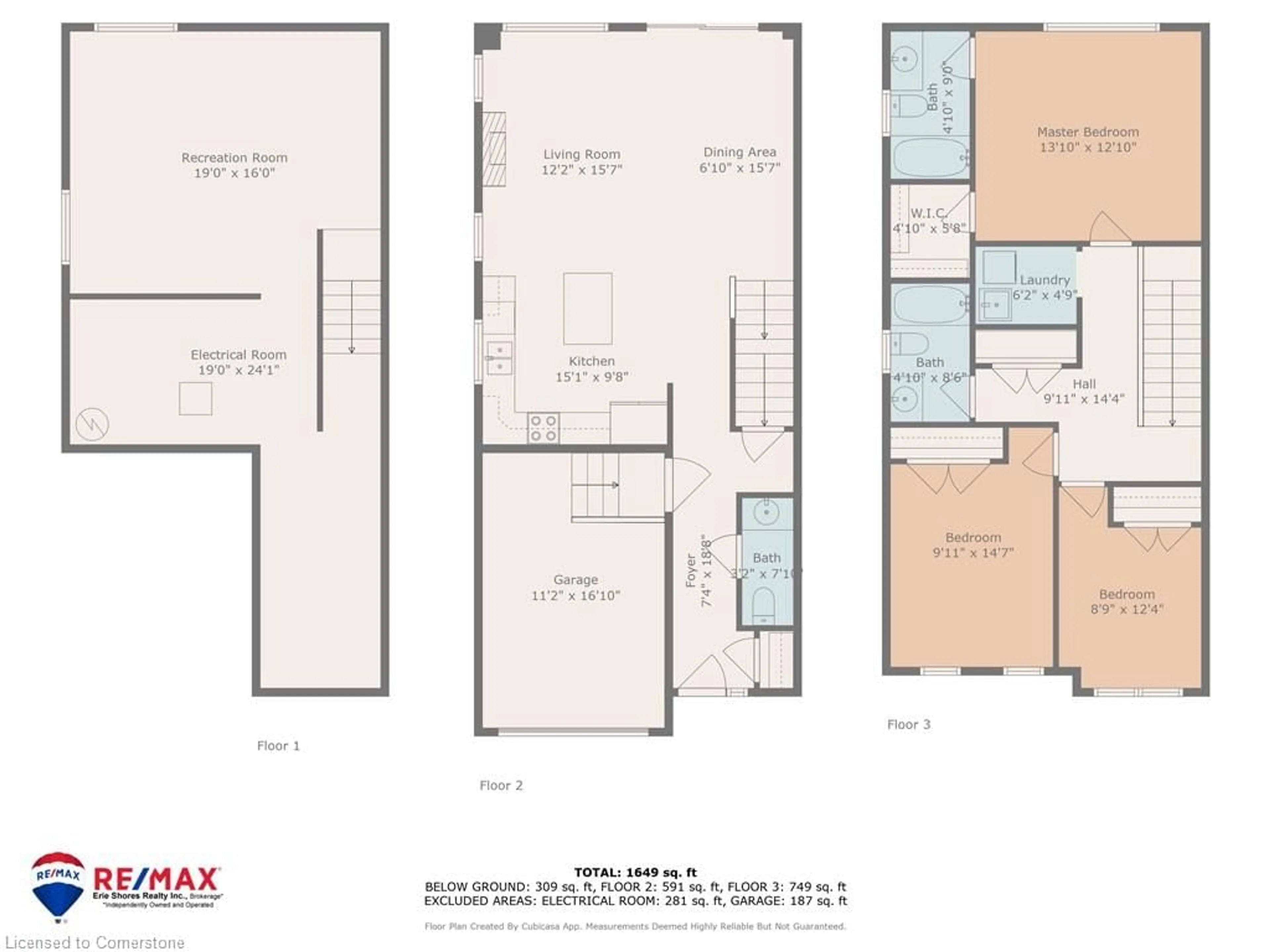 Floor plan for 263 Owen St, Simcoe Ontario N3Y 2V2