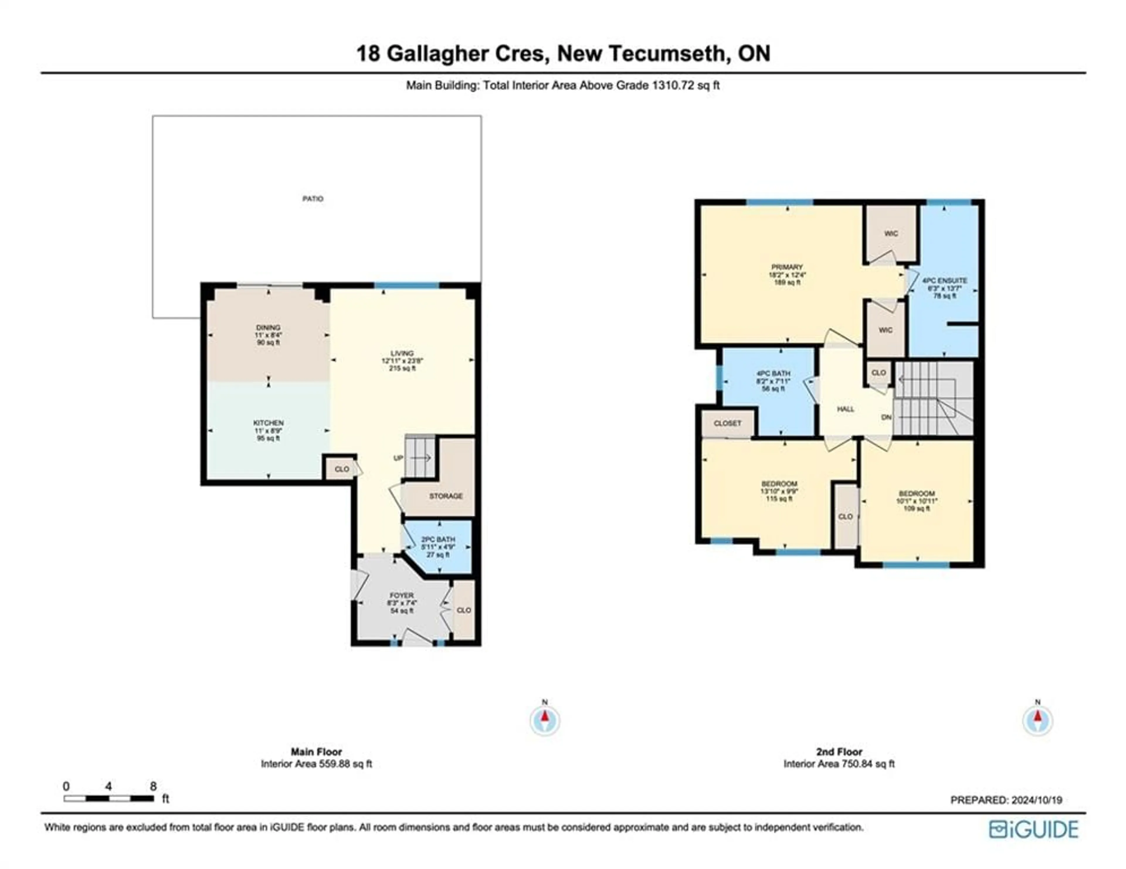 Floor plan for 18 Gallagher Crescent, Alliston Ontario L9R 0P3